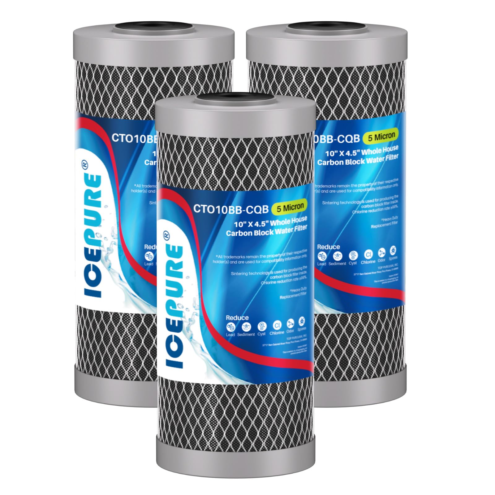 ICEPURE Water Filter - Whole House Sediment Activated Carbon -11