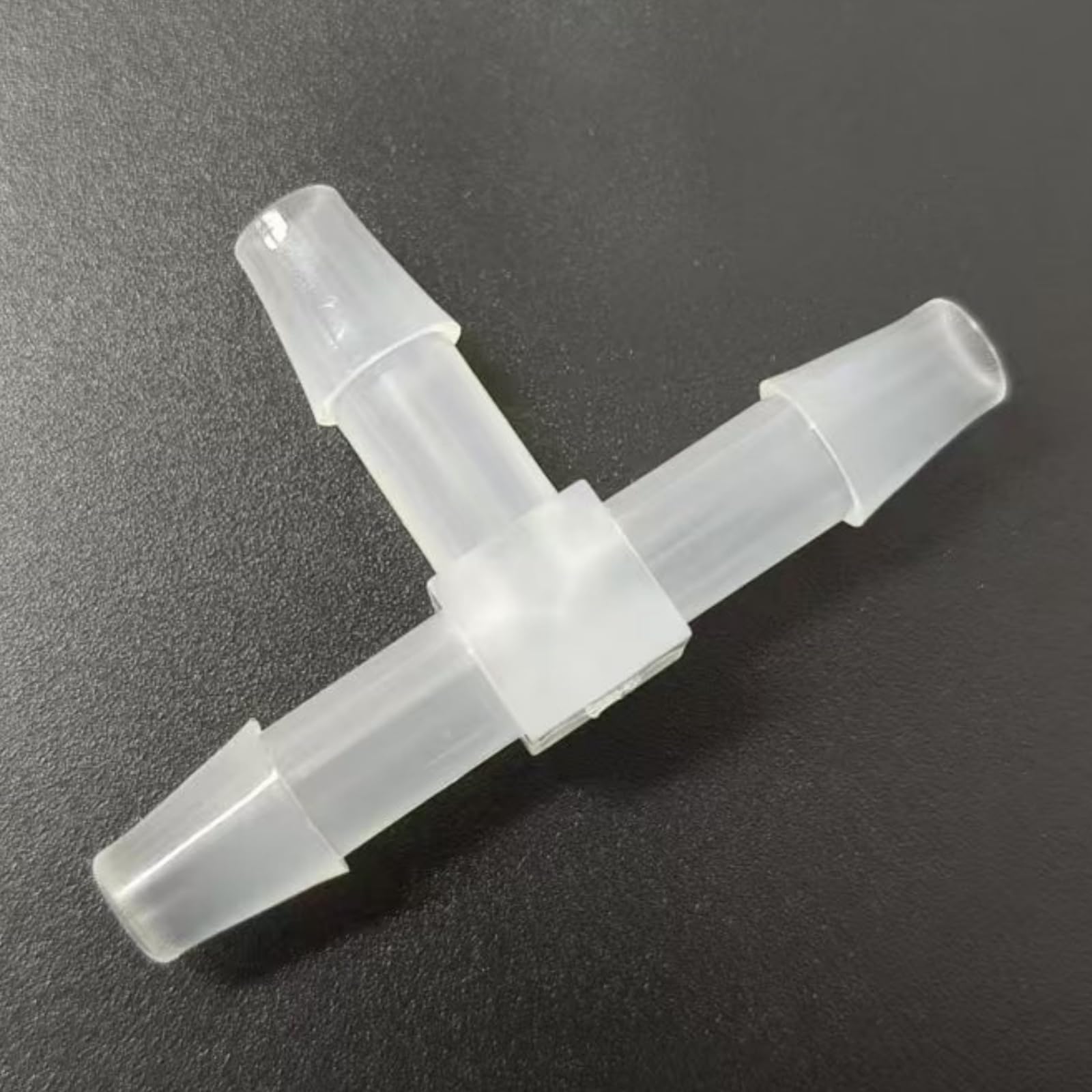 Trójnik węża w kształcie litery T, 25 sztuk, plastikowy adapter wielokrotnego użytku do maszyn laboratoryjnych i spożywczych, średnica 4,8 mm (3/40.6 cm)