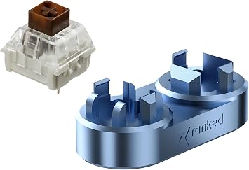Bundle of 65 Kailh Box Brown Switches for Mechanical Gaming Keyboards & Ranked Premium CNC Machined Switch Opener