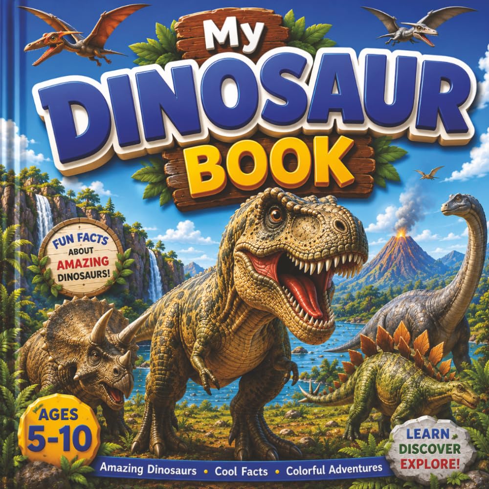 My Dinosaur Book: An Educational Dinosaur Guide Filled with Fun Facts and Amazing Illustrations