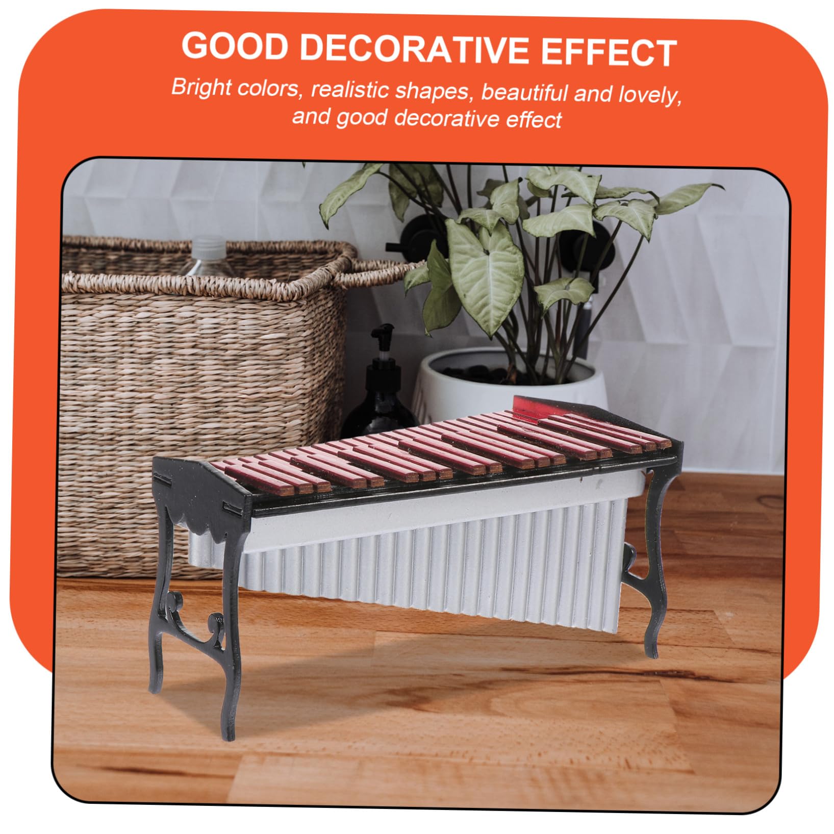 ibasenice Modèle De Marimba Décoratif Mini Xylophone pour La Décoration Intérieure