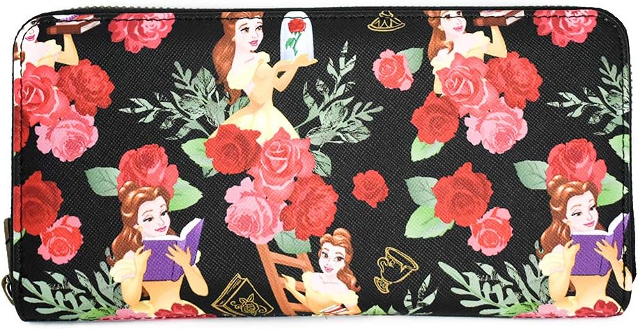 Loungefly Disney Beauty And The Beast Flowers And Friends Zip Around Wallet - Image 2