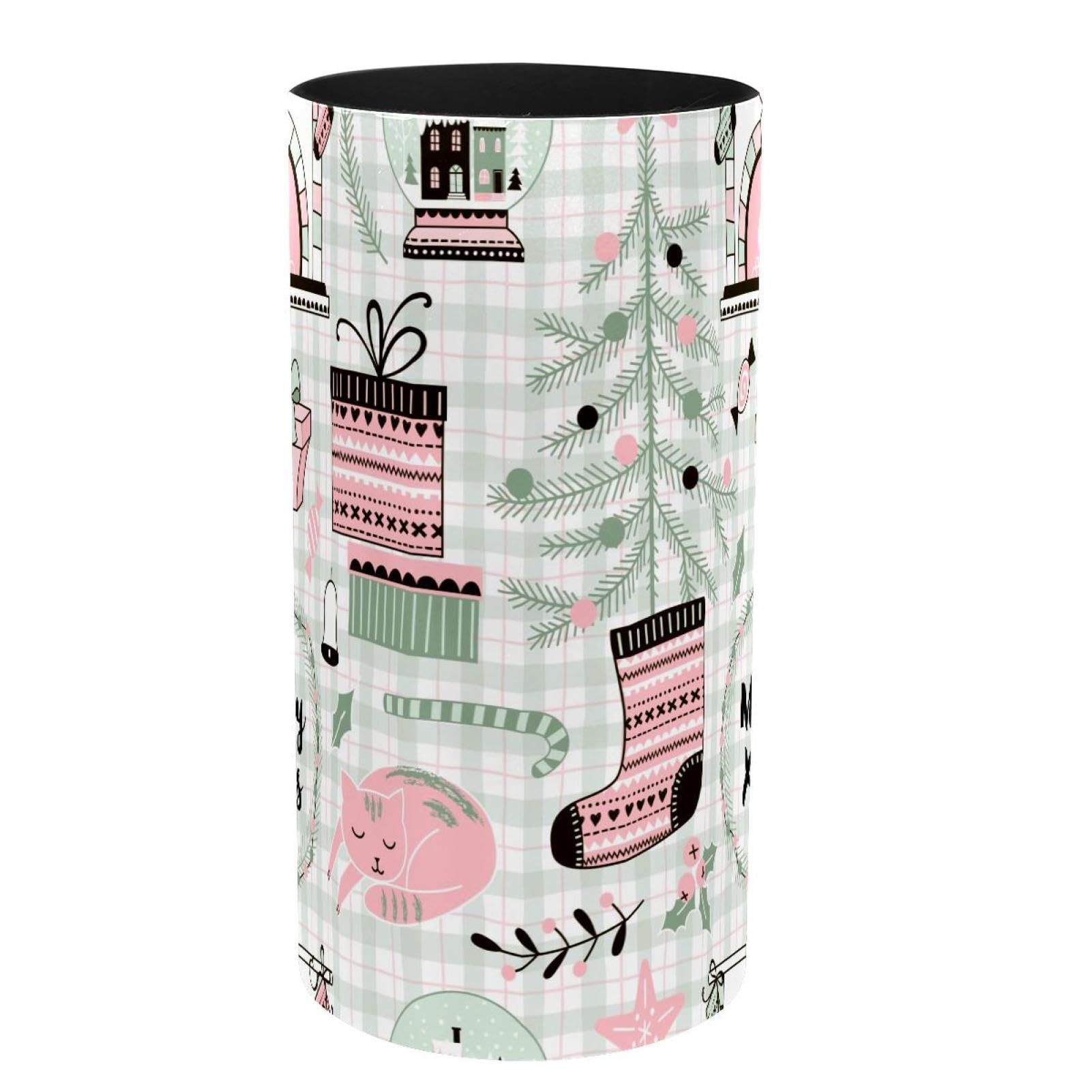 Chaussettes de Noël originales : pot à crayons et boîte à musique arbre chat