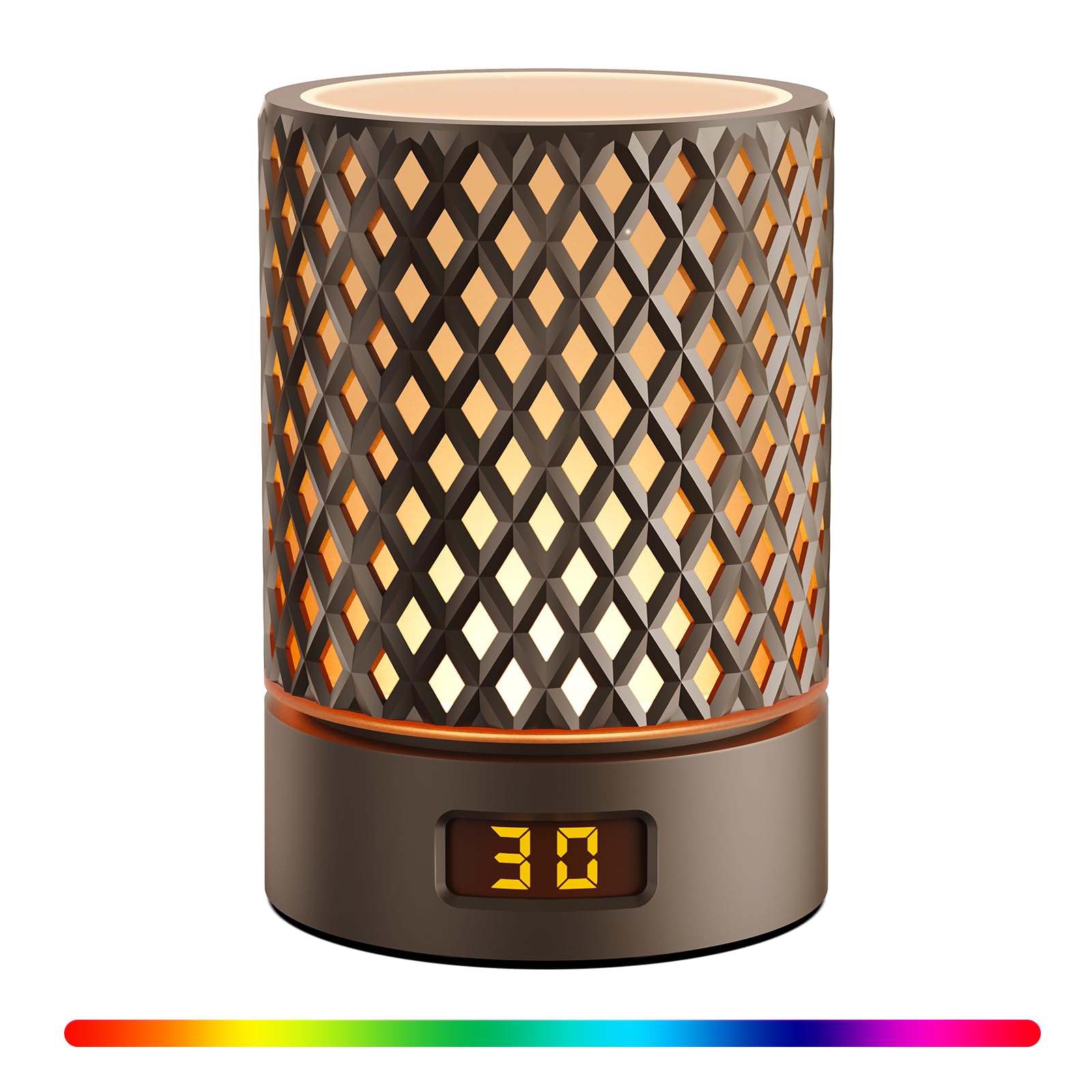 TRUNYEE Rotate Timing Night Light, 3 Light Modes & 7 Changeable Colors Touch Decompression Lamp