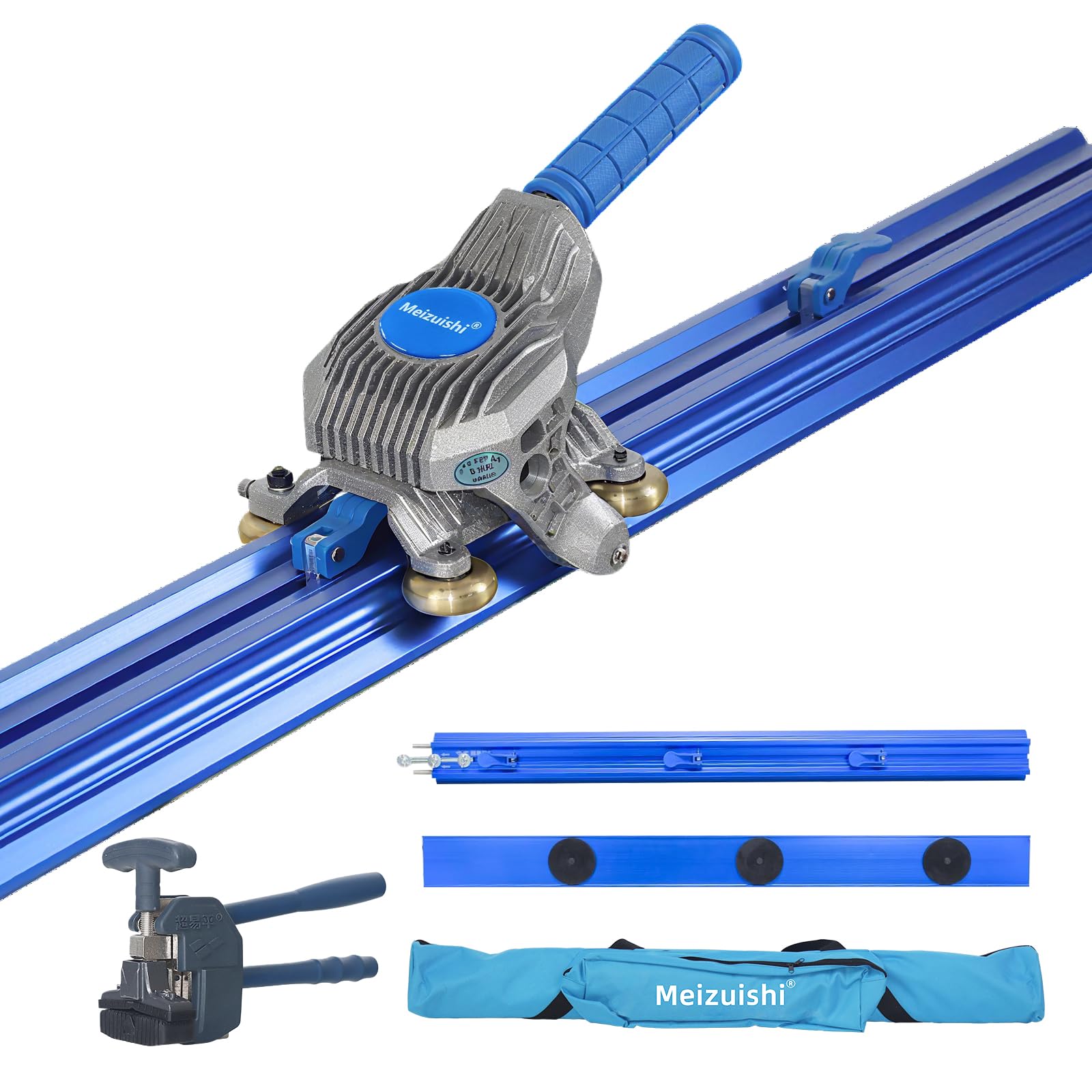 2.0m Coupe-Carrelage Manuel Précision Pour Céramique & Porcelaine Grand Format, Tête Alliage Tungstène, Utilisation À Une Main, Séparateur Et Guides Précision