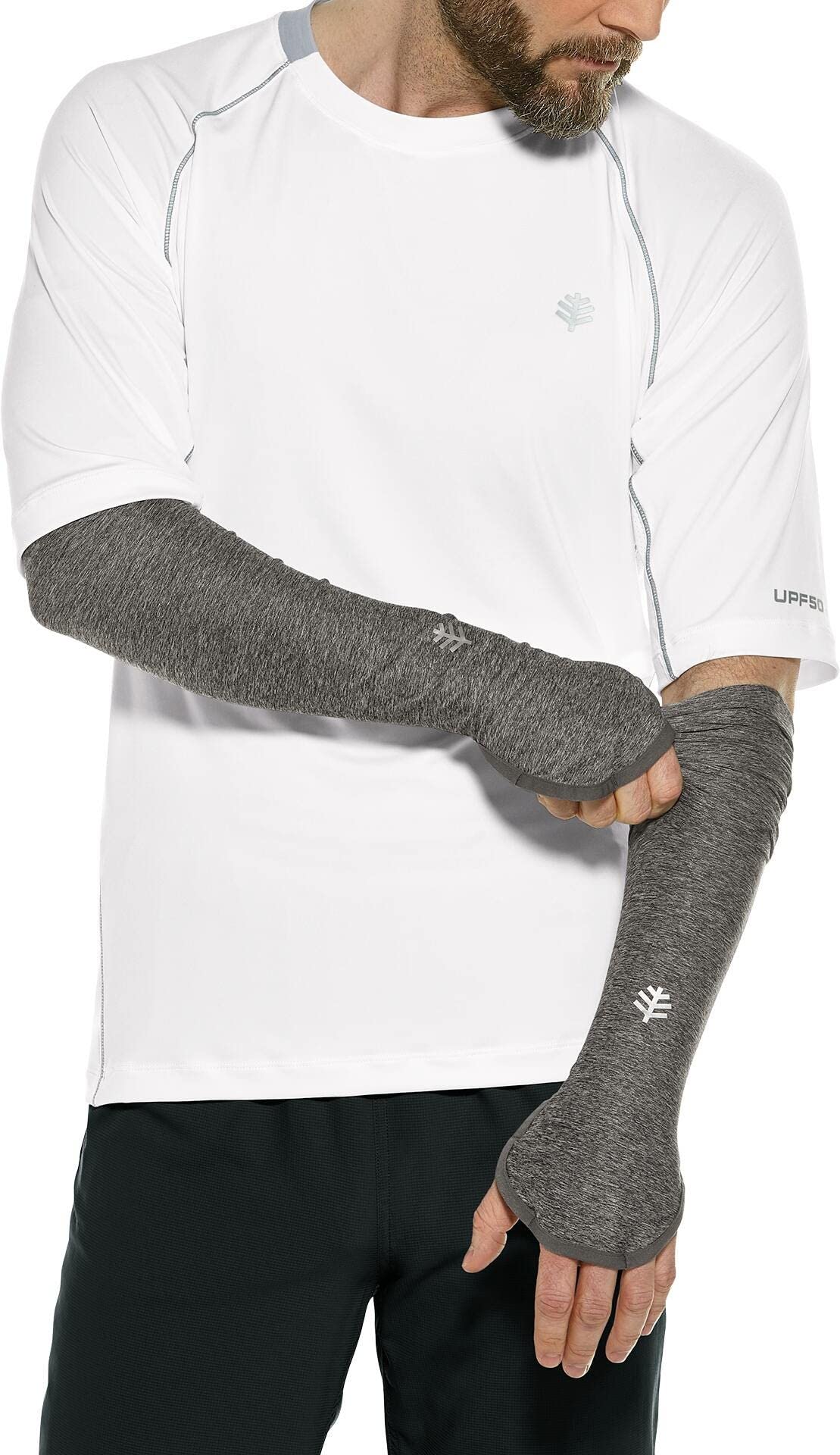 CoolibarUPF 50+ Men's Backspin Performance Sleeves - Sun Protective