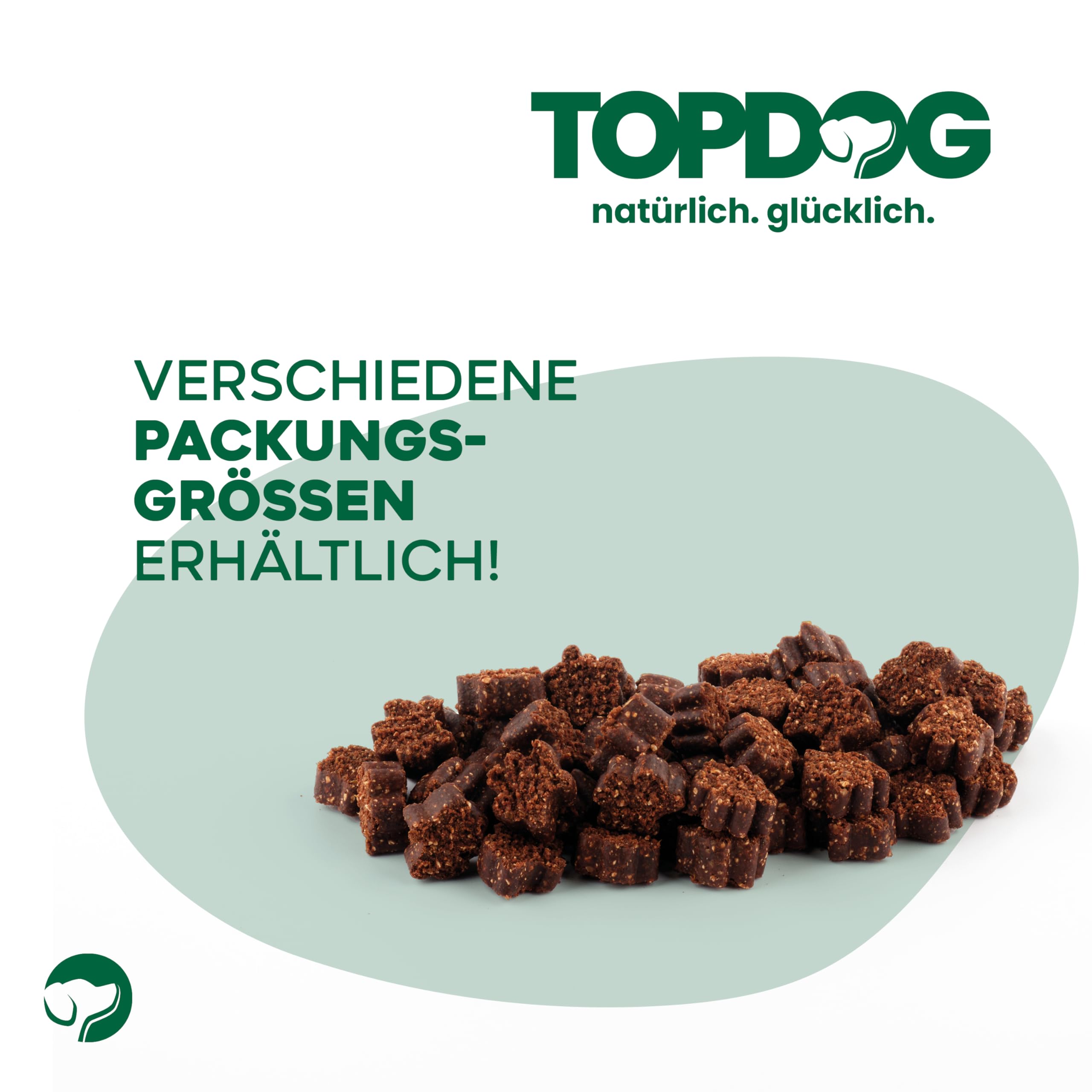 Topdog Leberwurst Leckerli für Hunde - 20 x 80g Kleine Happen - 100% Natürlich Ohne Zusatzstoffe - Ideales Hundeleckerli als Belohnung oder für das Training