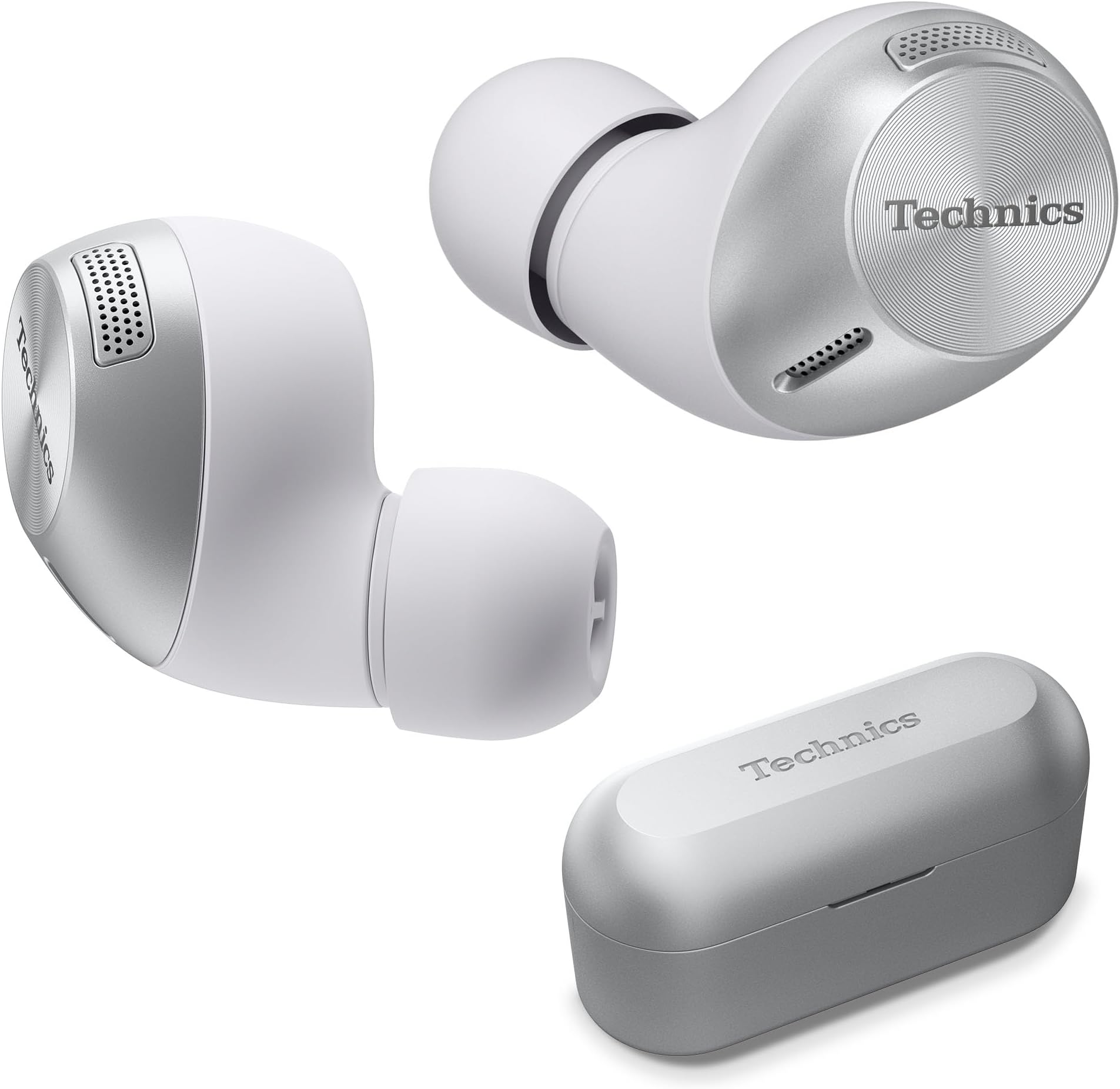 HiFi True Wireless Multipoint Bluetooth Earbuds II, Active Noise Cancelling, 3 Device MultiPoint Connectivity, Impressive Call Quality, LDAC Compatible, EAH-AZ40M2-S (Silver)