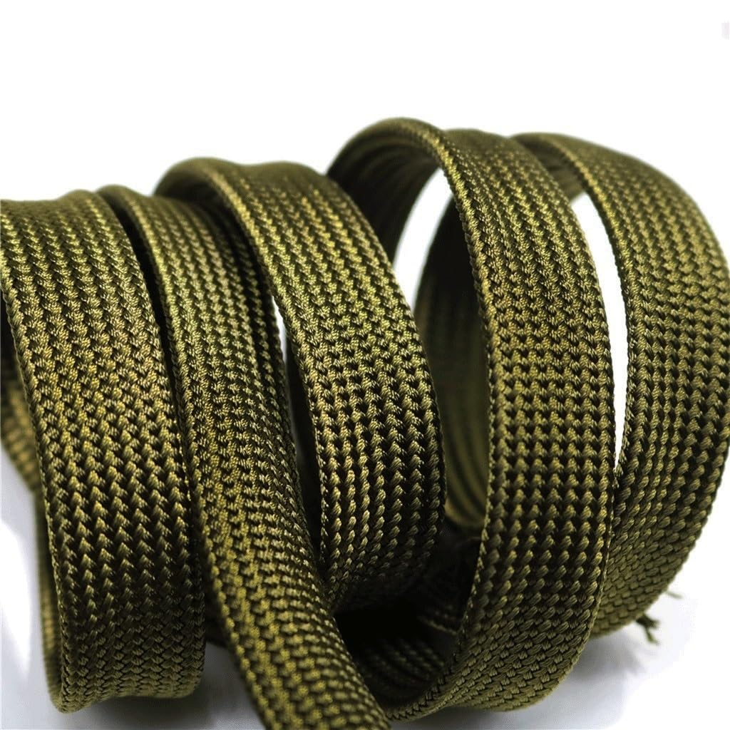 Funda for Cable Trenzado de Algodón Verde de 20 Metros - Protección de Cable Elástica y Expandible for Electrónica, Automoción y Uso Doméstico(8mm)