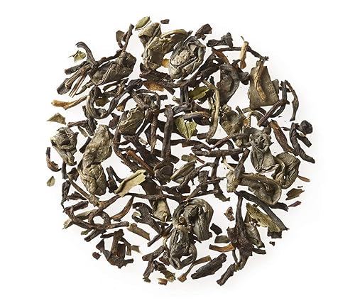 Golden Moon Tea Té orgánico de menta y vainilla  Hoja suelta, sin OMG  1 onza