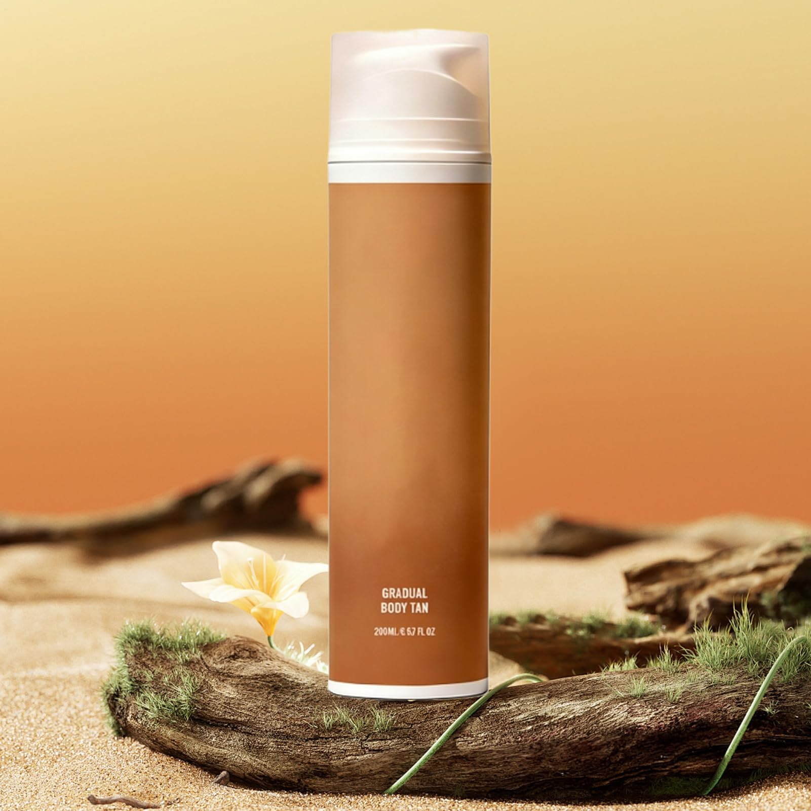 Lotion autobronzante - 200 ml - Soin corporel hydratant, nourrissant et progressif, naturel, non gras