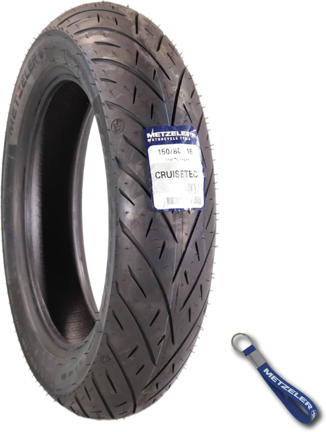 Metzeler Cruisetec V-Twin Motorcycle Front, Rear, Combos Tires - Performance Perfected for Cruiser, Custom & Heavy Tourers w/Enhanced Handling & Comfort - with Keychain (150/80B16 71H)