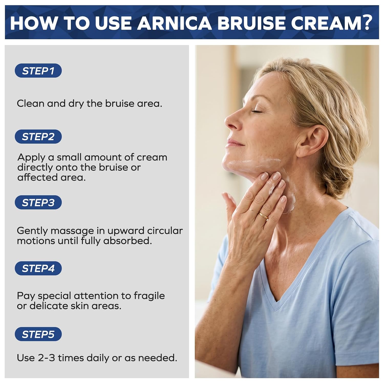 Arnica Bruise Cream Extra Strength: Fast‑Acting 9% Arnica Montana with Vitamins K, C & E for Bruising, Swelling, Soreness & Thin Skin – Fast Absorbing Hydrating Cream for Face and Body – 4.23 oz