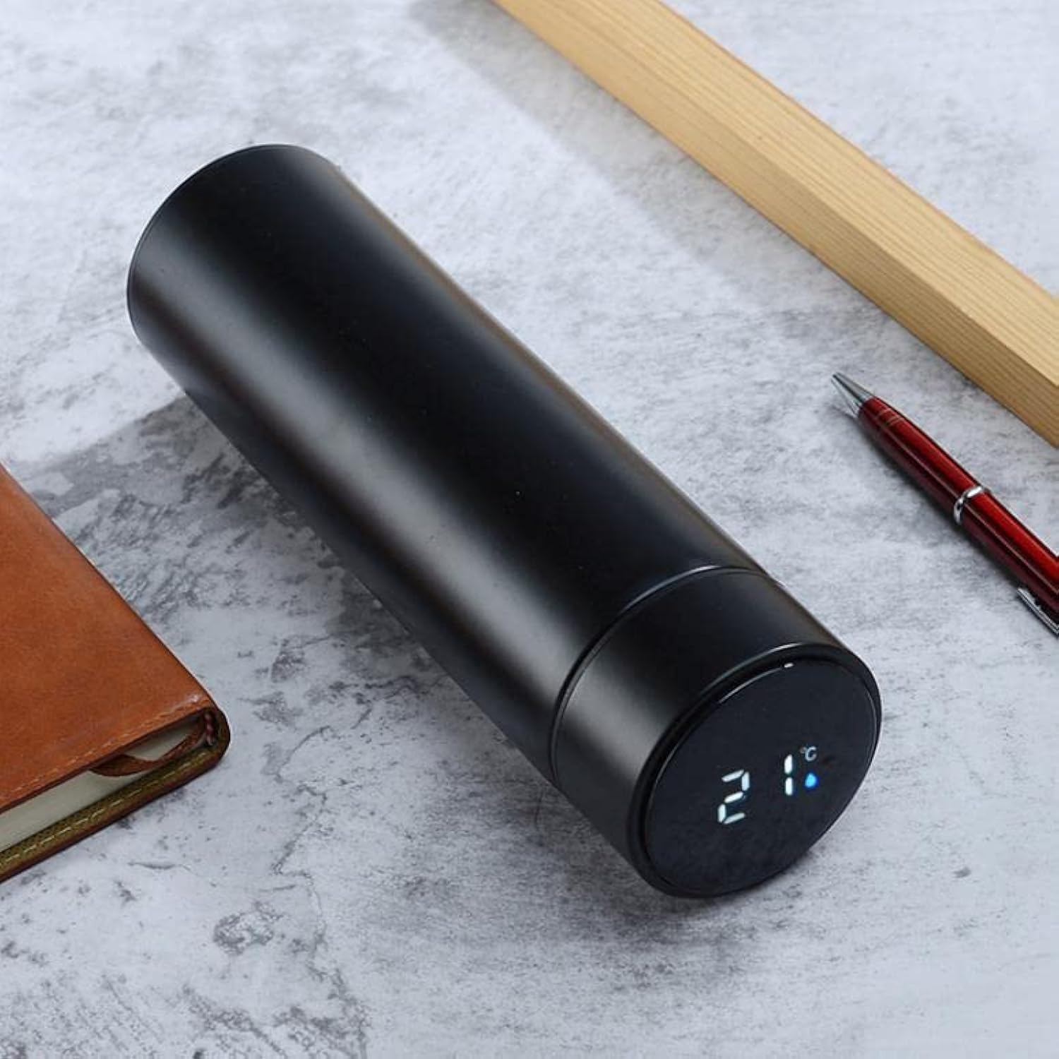 DOOMSDAY Thermoplastic Polyurethane Smart Vacuum Insulated Water Bottle with Led Temperature Display | Perfect for Hot and Cold Drinks | Ideal for Hom...