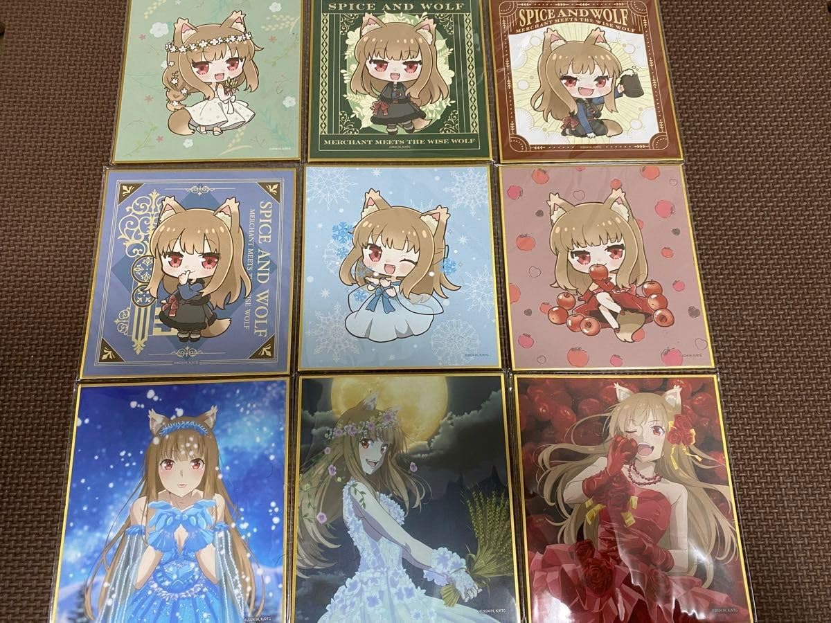 狼と香辛料 くじ引き堂 オンラインくじ ホロくじ D賞 ミニ色紙 全9種