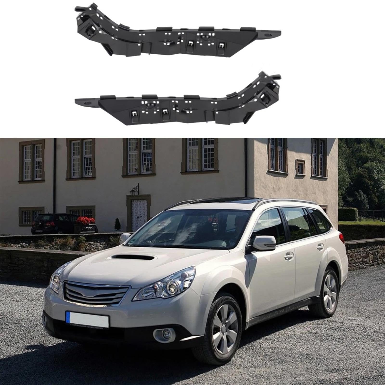 Wspornik Zderzaka dla Subaru Legacy Outback 2010-2014, Lewy Prawy Przedni Zderzak Samochodowy Uchwyt Podtrzymujący 57707AJ53A/57707AJ52A