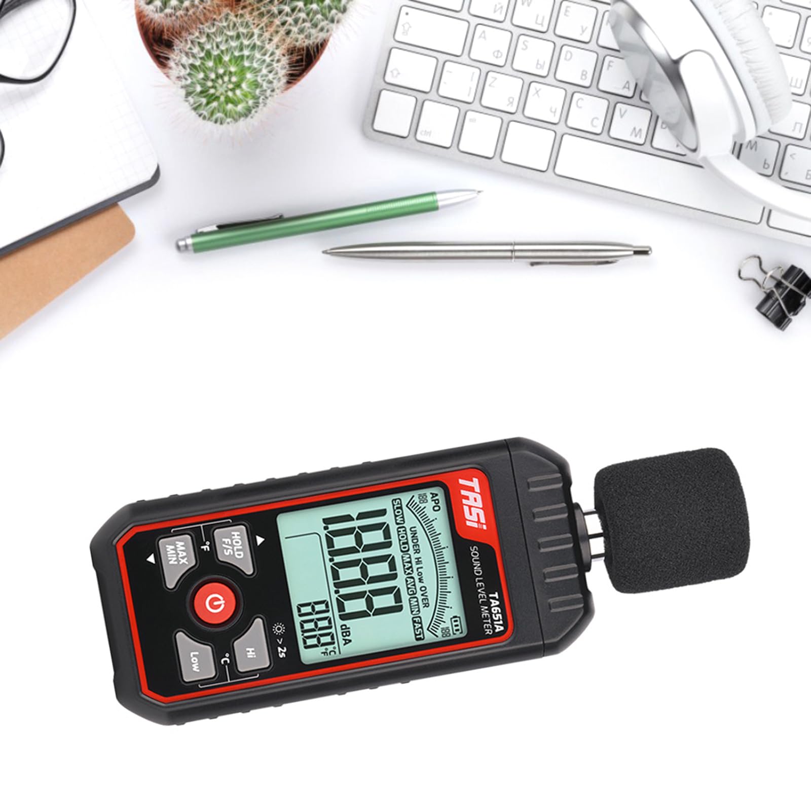 Digital Sound Level Meter Loggers 30-130dB AudiosNoise Measuring Instrument DBMeter Environmental Tester Alarm Sound Level Noise Tester Decibel Meter Sound Level Reader Kids-noise Decibel