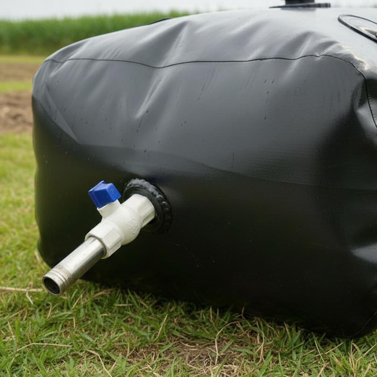 Harilla Bolsa de Almacenamiento Plegable Recipiente Flexible Depósito Portátil Almacenaje Fácil Material PVC Resistente Adecuada para Granjeros Trabajo Rural Conducción