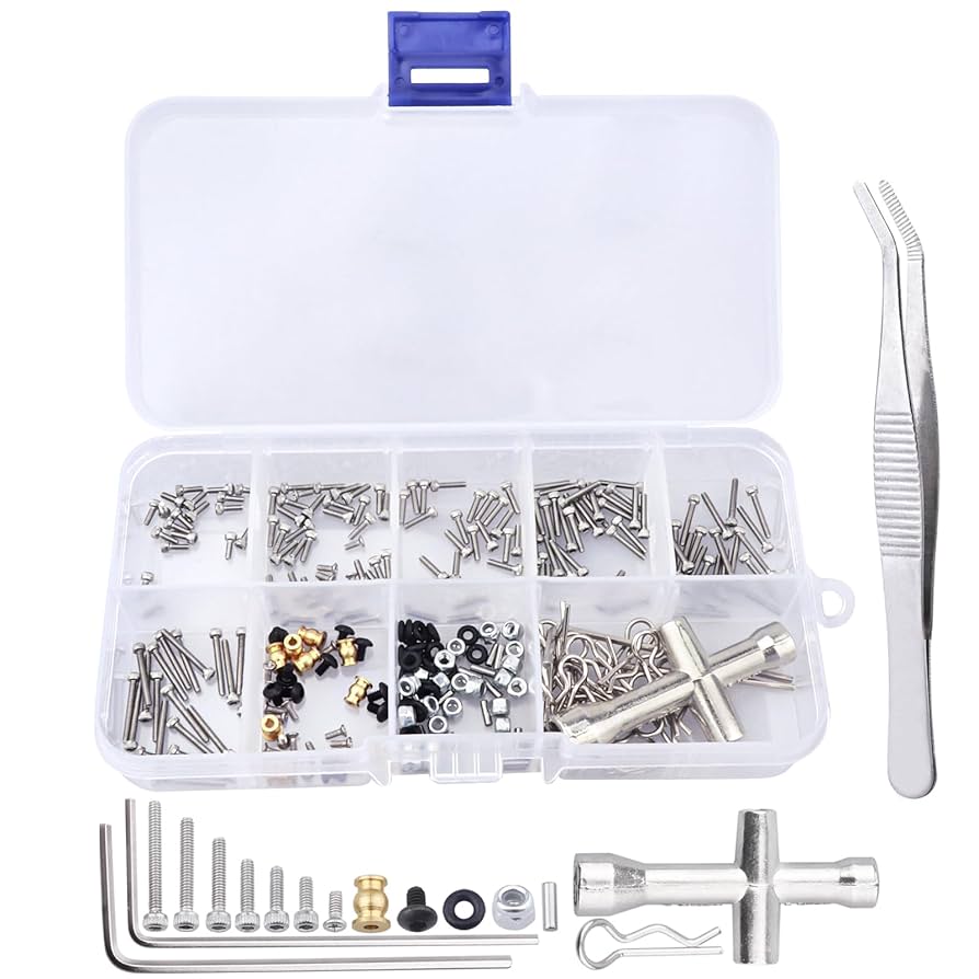 ラジコン　パーツ、ネジセット Amazon | STARTIST 520 ピース RC ネジ セット 1:10 修理ネジ