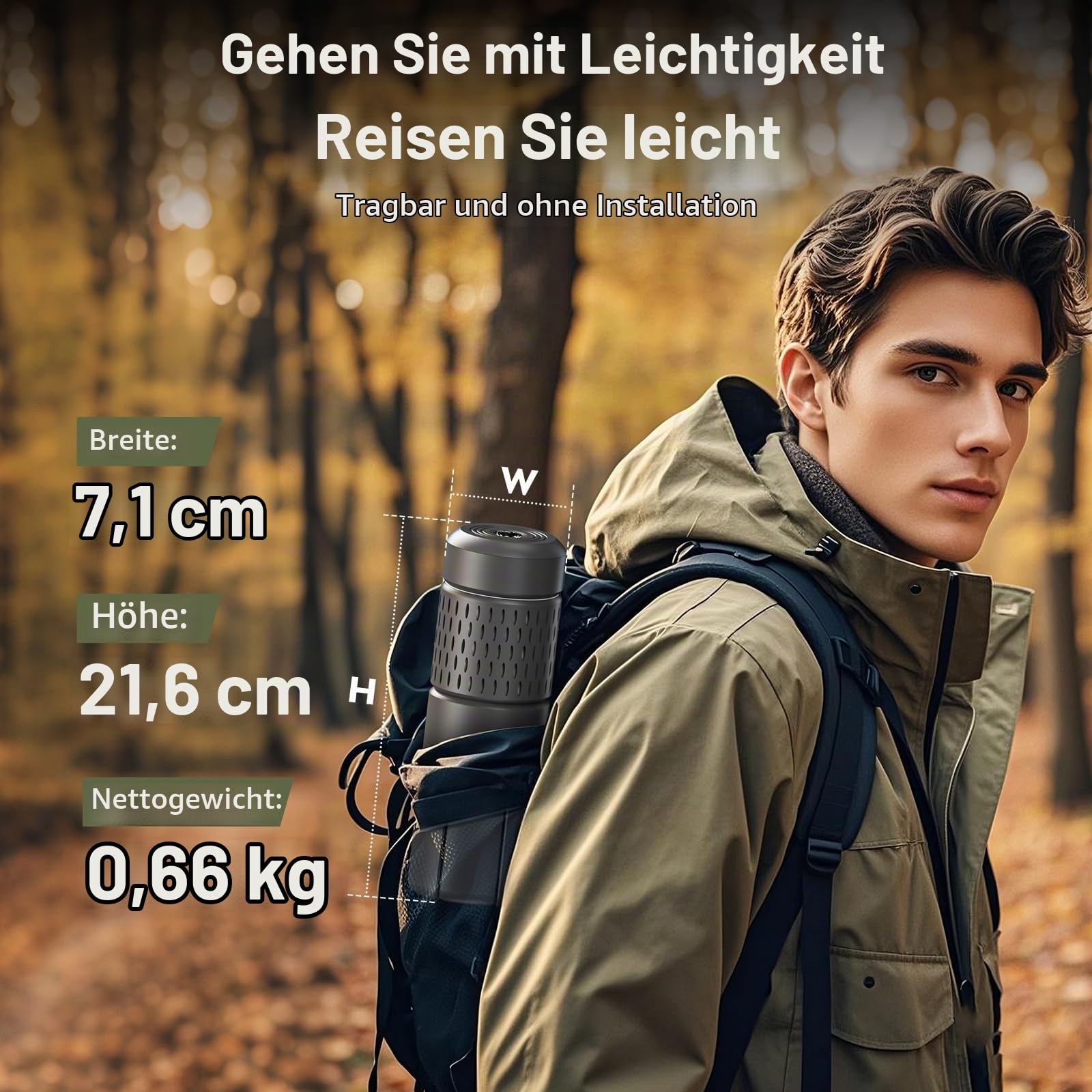 Teleskop Campinglampe Wiederaufladbar, 14000mAh LED Multifunktion, Magnetisch & Mit Stativ, Wasserdicht IPX5, Zeltlampe, Arbeitslampe für Camping, Outdoor, Notfall