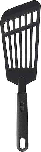 Winco, Espátula de pez de nailon negro, mediana, 12 pulgadas