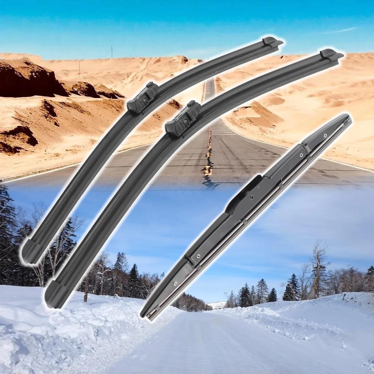 per Cadillac per SRX 2010 2011 2012 2013 2014 2015 2016 26 "+ 17" + 13 "Anteriore Spazzole Tergicristallo Posteriori Parabrezza Parabrezza Finestra Maniglia Esterne Porte Dell'auto