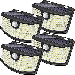 Aootek New Solar Motion Sensor Lights 120 LEDs with Lights Reflector,270...