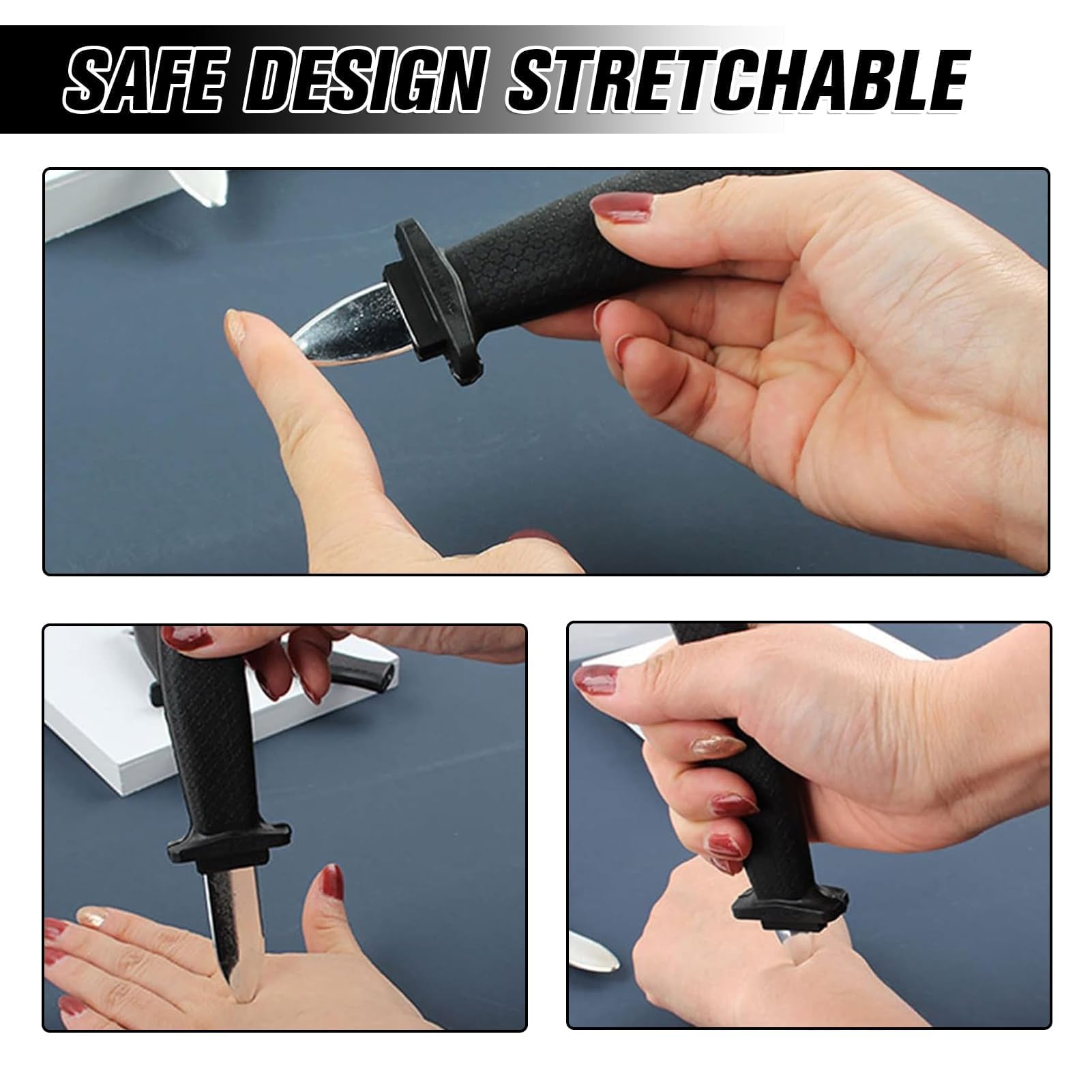 Fake Messer 4er Set - Zaubermesser Für Tricks & Cosplay