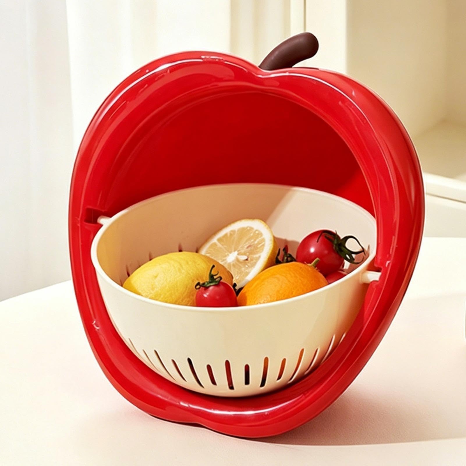 Bol Colador de Cocina Colador Mezclador Multifuncional Con Rápido Y Diseño | Escurridor de Cocina y también Colador para Alimentos para Bayas, Ensaladas, Pastas, Cocina, Lechuga y Comida