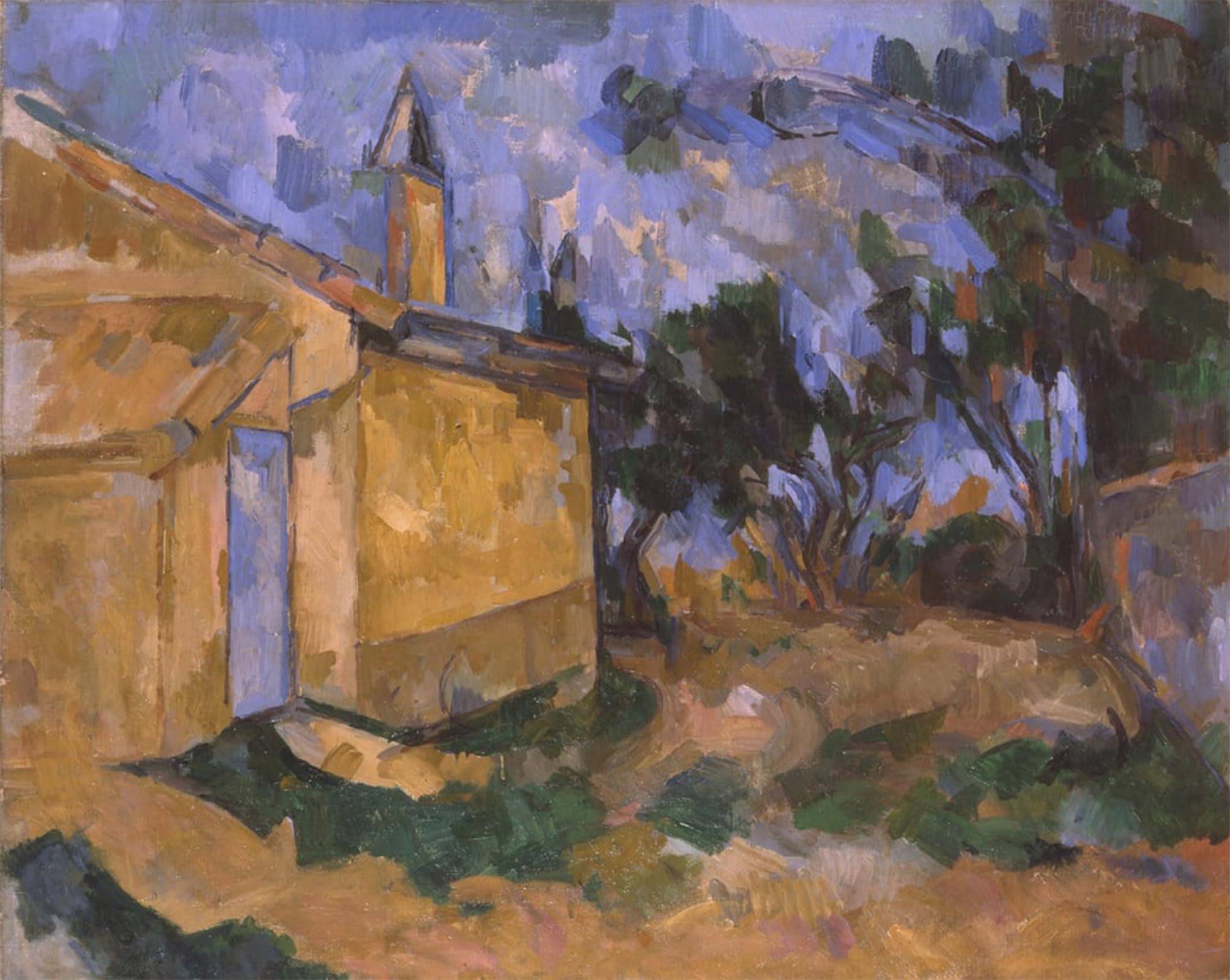 ARTXLXXBN Famous Art Print Poster Vintage Wall Art the Shed of Jourdan by Paul Cézanne Canvas Art Poster for Home Decor 60x90cm