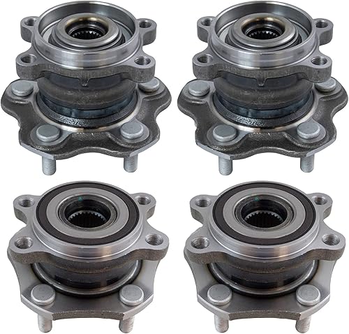 Vista 751 de TRQ Juego de 2 rodamientos y bujes de rueda trasera izquierda y derecha compatible con Ford Expedition 2007-2010 Lincoln Navigator 2007-2010