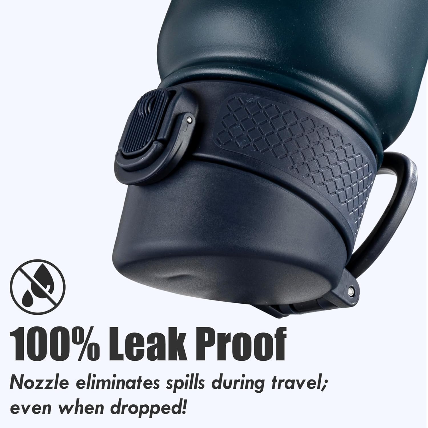 OLDLEY 20 Oz Insulated Stainless Steel Water Bottle For Kids, With Straws Leak-proof, Kids Water Bottles For School Boys Girls,Blue Green - Image 5