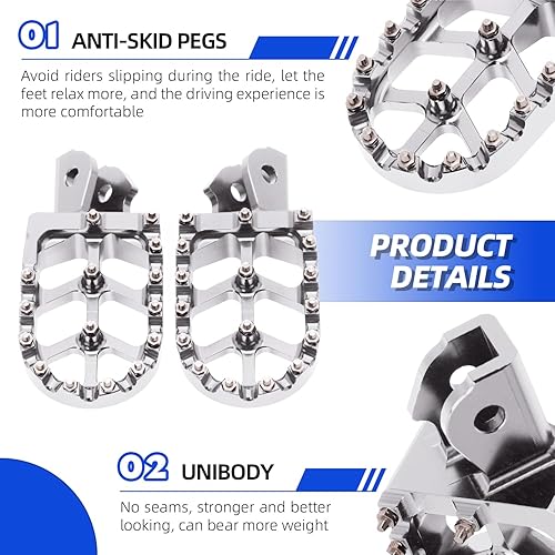 Miniatura 5 de CHANGCHENG Estriberas para moto de cross Estriberas de motocicleta Pedales descansos CNC para Sur Ron Light Bee SX Segway X260 X160 CRF150F