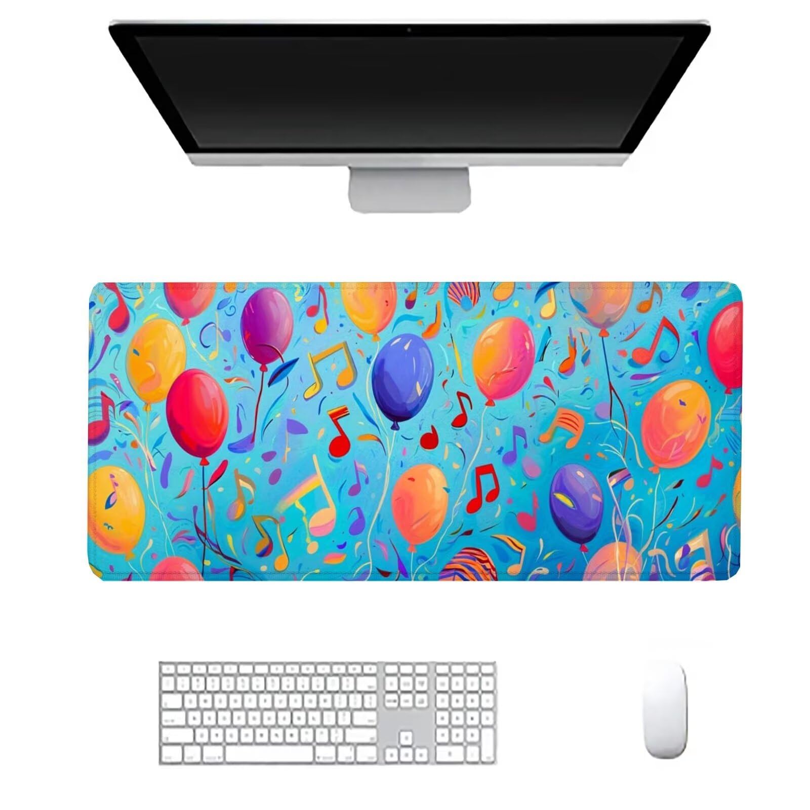 Podkładka pod mysz balonową duża podkładka na biurko dla graczy kolorowa podkładka pod mysz XXL 1600 x 800 x 3 mm niestandardowa podkładka pod mysz, ochraniacz na biurko do biura domowego mata do