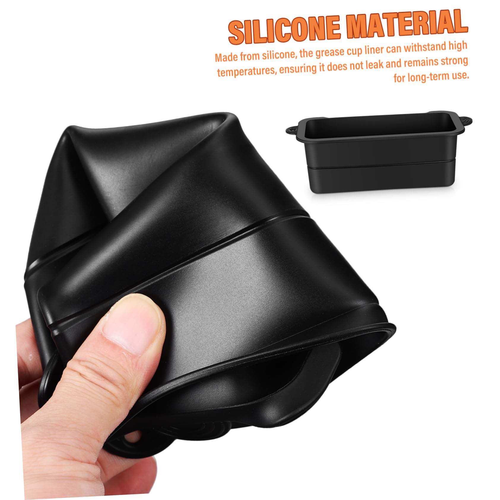 BESPORTBLE 4sets Griddle Silicone Grease Cup Liner Griddle Oil Grease Catcher Cup Liner 2pcs*4