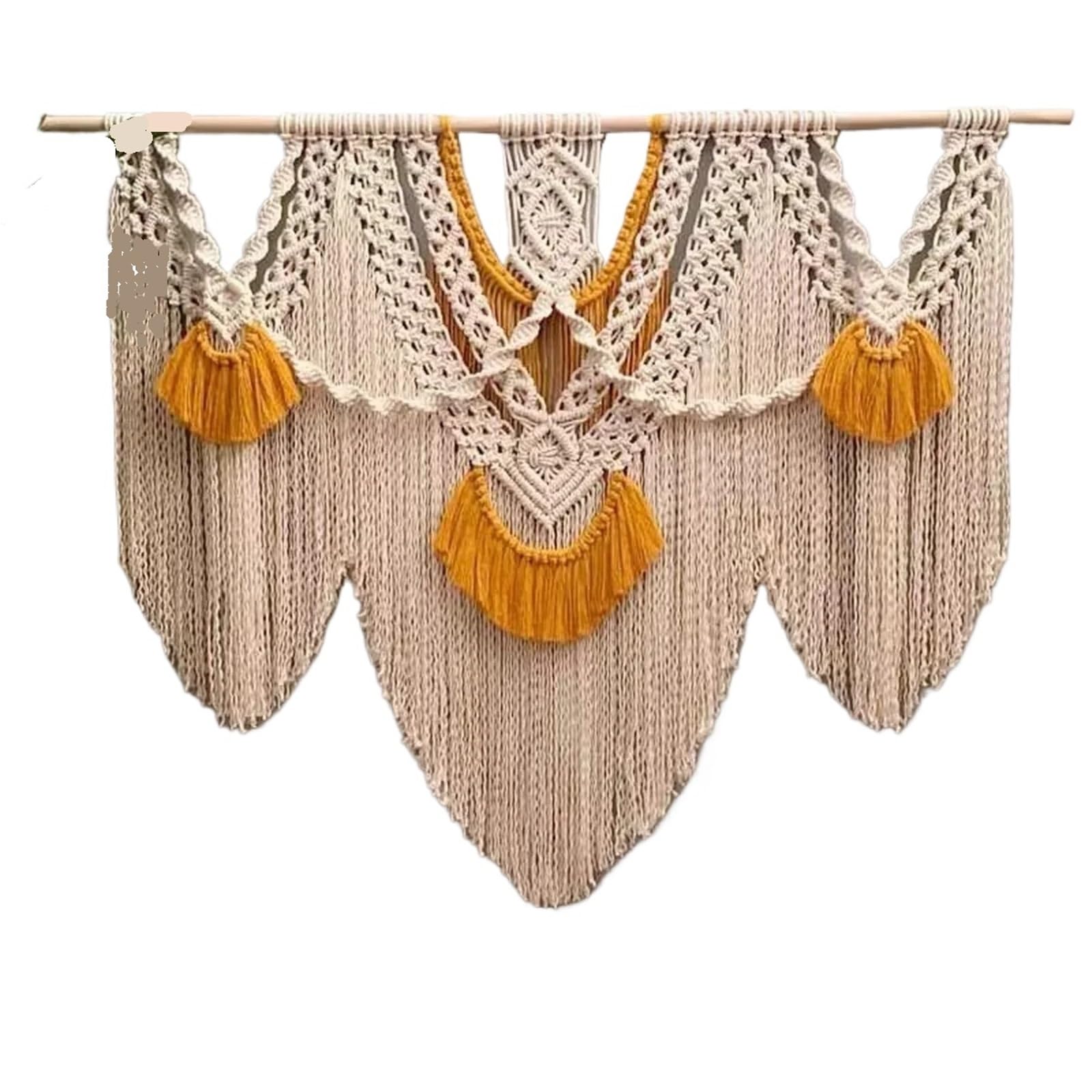 LNNXSZ Hanging Wall Decor Wall Hanging Color Rope Macrame Tapestry Tapestry Handmade Artistic Macrame Tapestries No wooden sticks