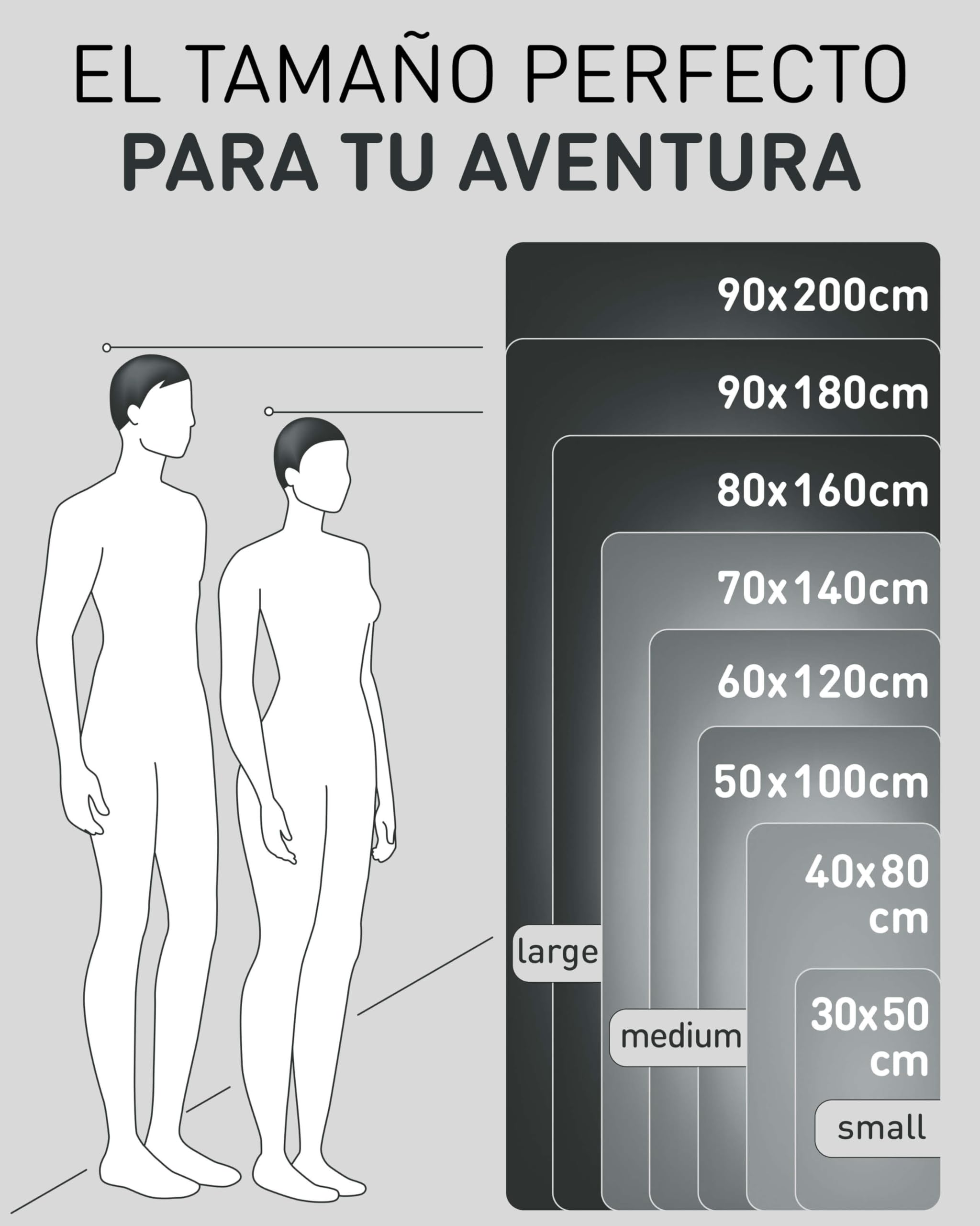 Fit-Flip Toalla Microfibra Gimnasio - compacta, Ultraligera y de Secado rápido – Toallas para Gym, Piscina, Viaje, Natacion y Playa Grande — view 4