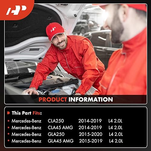 Miniatura 2 de A-Premium Compresor de AC con embrague compatible con Mercedes-Benz X156 GLA250 2.0L 2017-2019, GLA45 AMG 2.0L 2017-2019