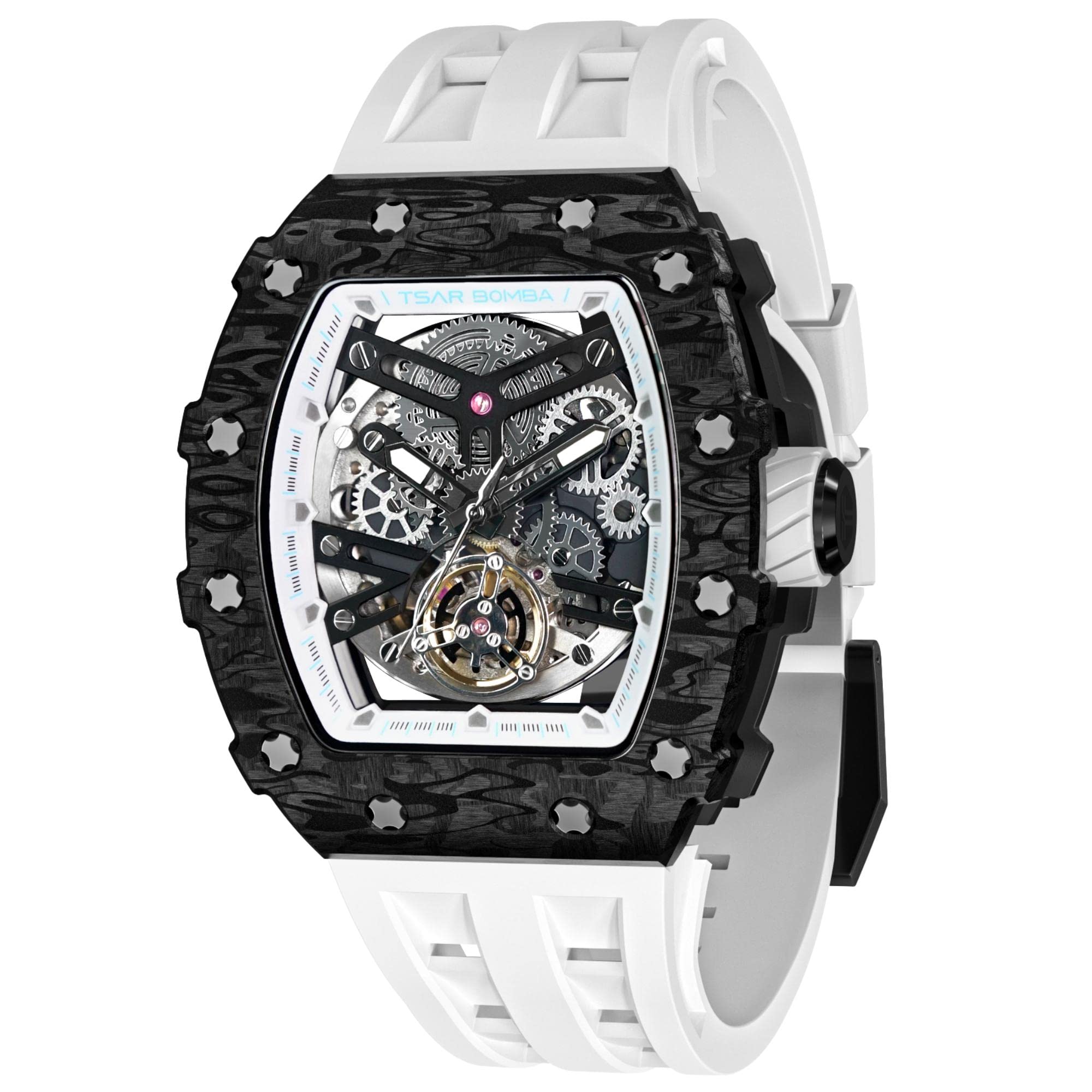 Men's Automatic Watch Luxury Skeleton Watches for Men Mechanical 50M Waterproof Analogue…