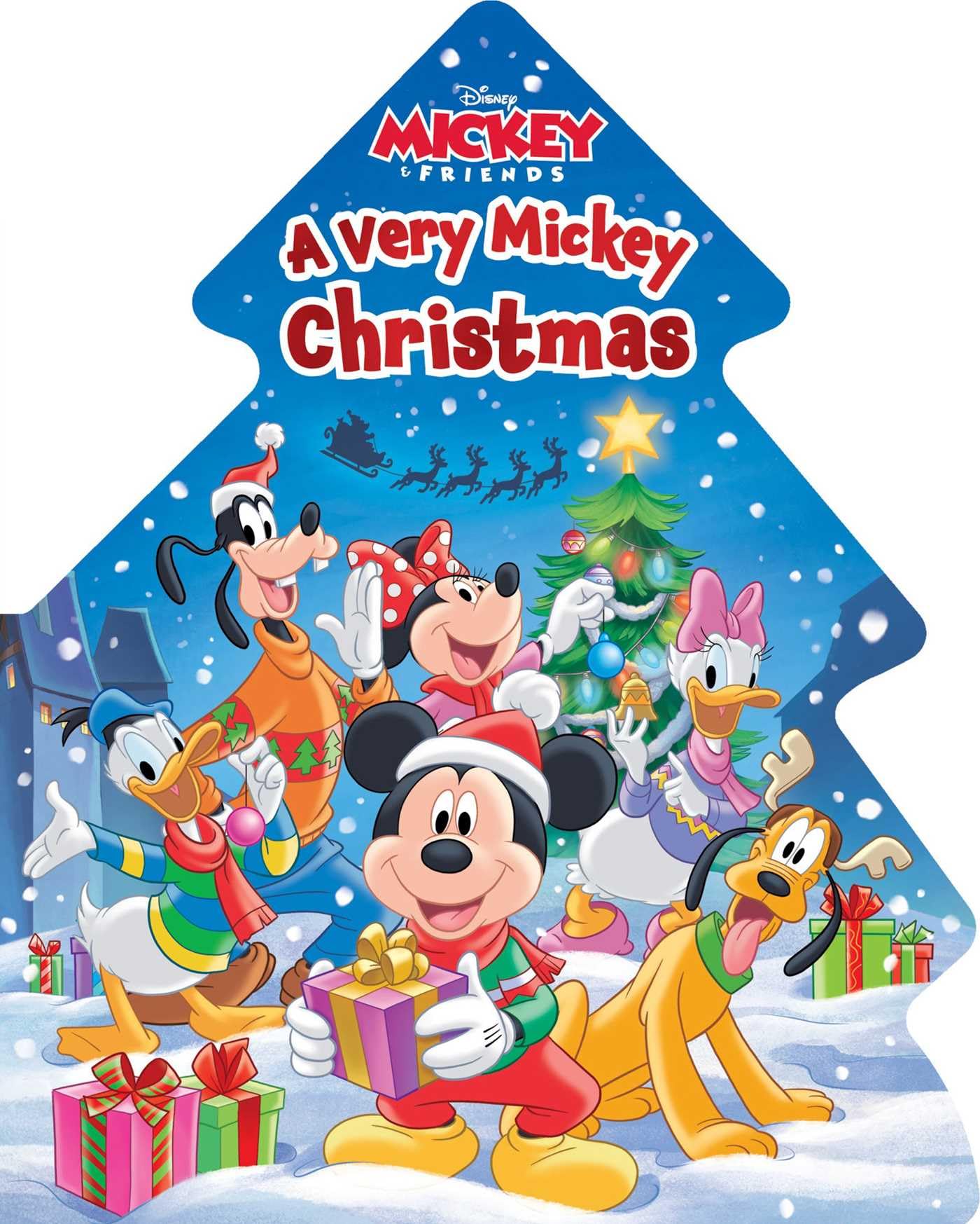 Disney Mickey & Friends: A Very Mickey Christmas (Shaped Board Books)