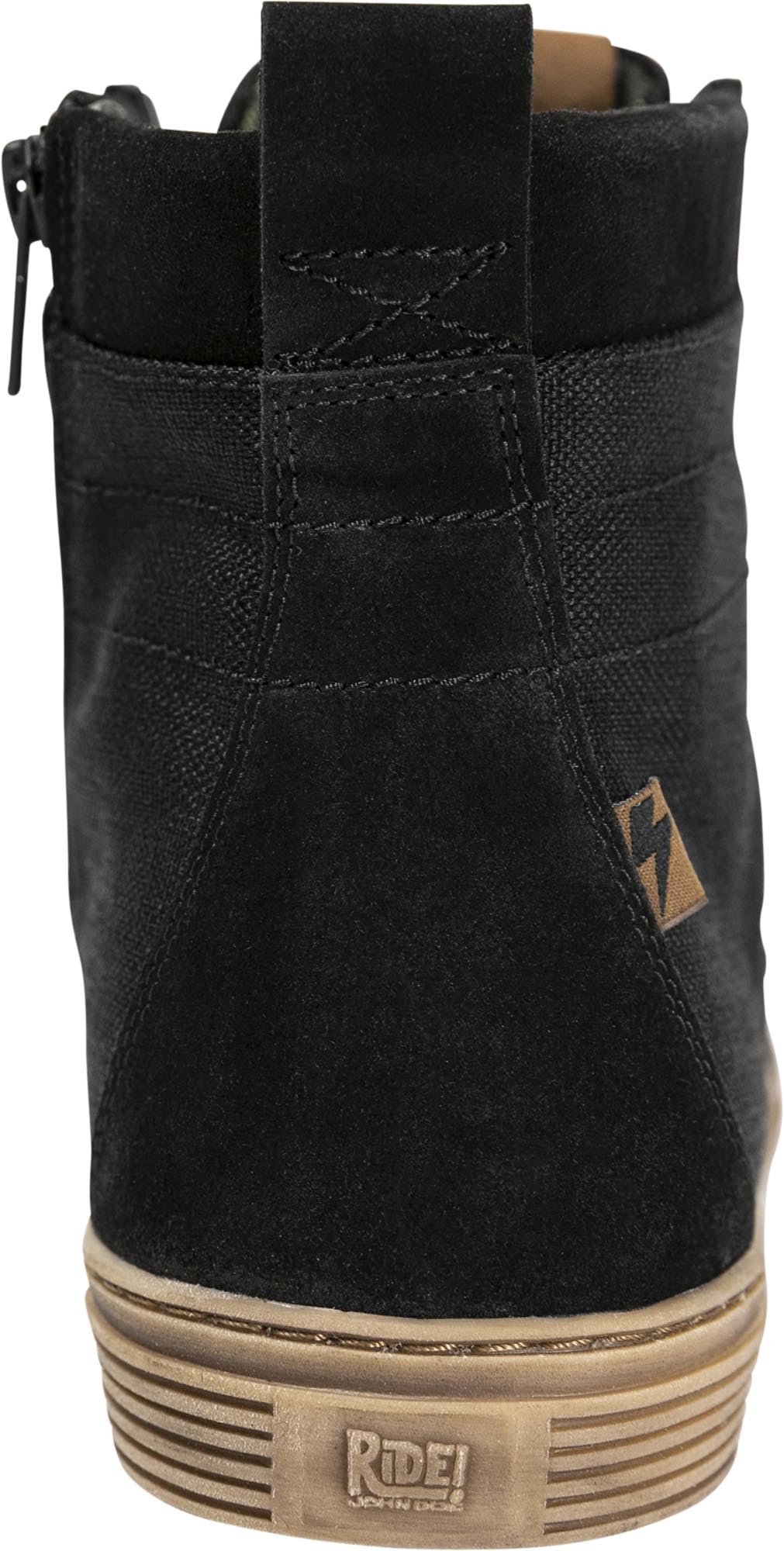 John Doe Neo Sneaker Chaussures de moto imperméables en cuir pour femme Noir