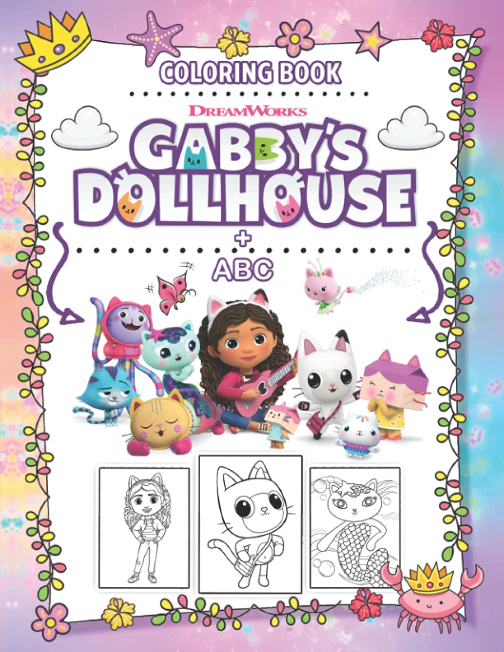 Buy Gabby's Dollhouse coloring book + ABC Activity Book for Kids An