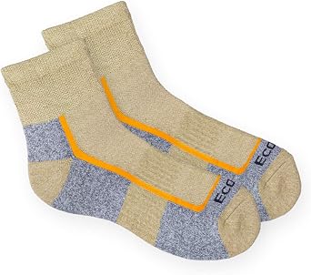 Ecosox Diabetic Mid-Weight Hiking Quarter Socks - One Pair