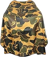 Vista 8 de Capa de peluquería para hombres, capa profesional de peluquería con broches de presión, impermeable, capa de peluquería - 63 x 56 pulgadas