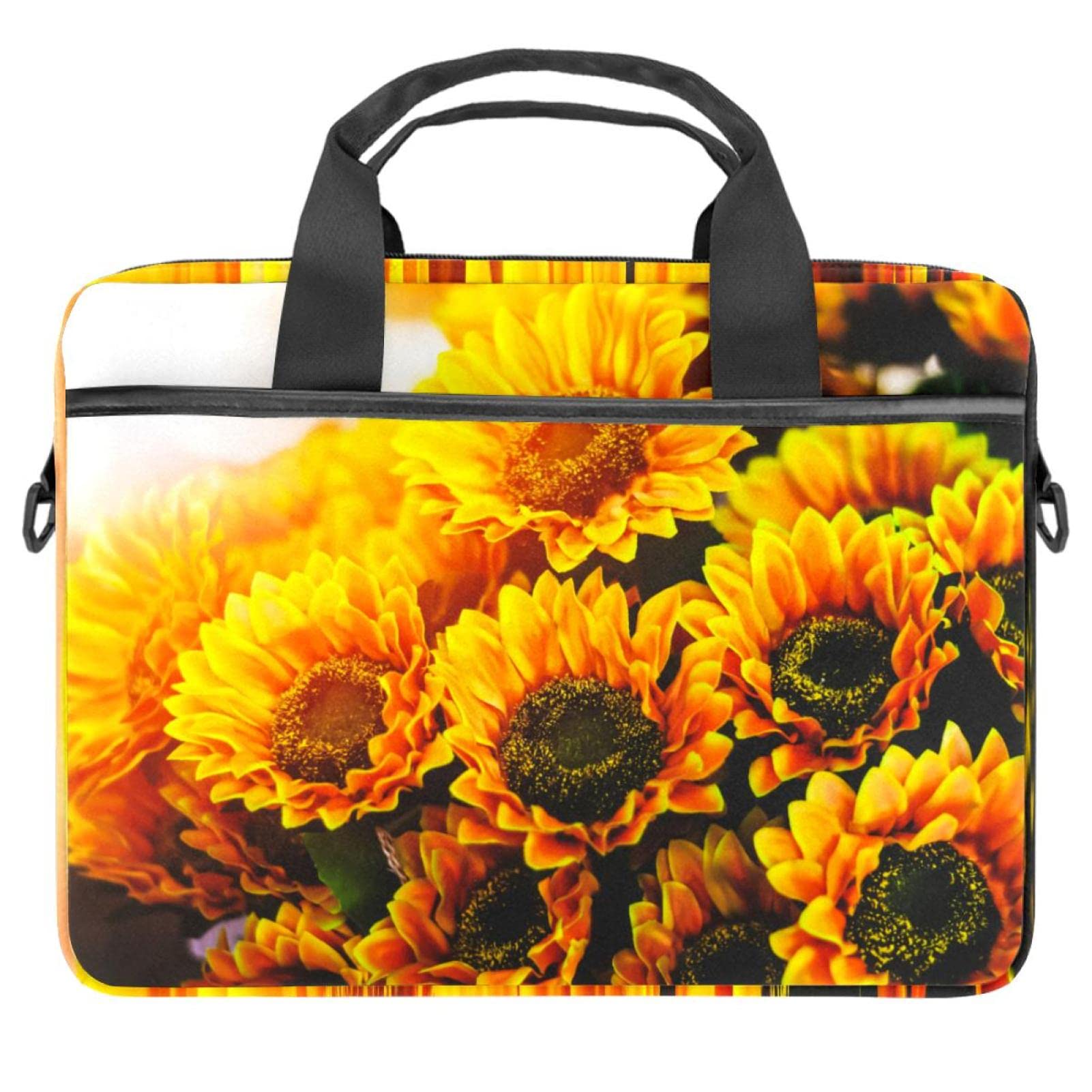 Sacoche ordinateur 13-14.5 pouces finie la grisaille avec ce sac bandoulière tournesol 36.8cm - 7