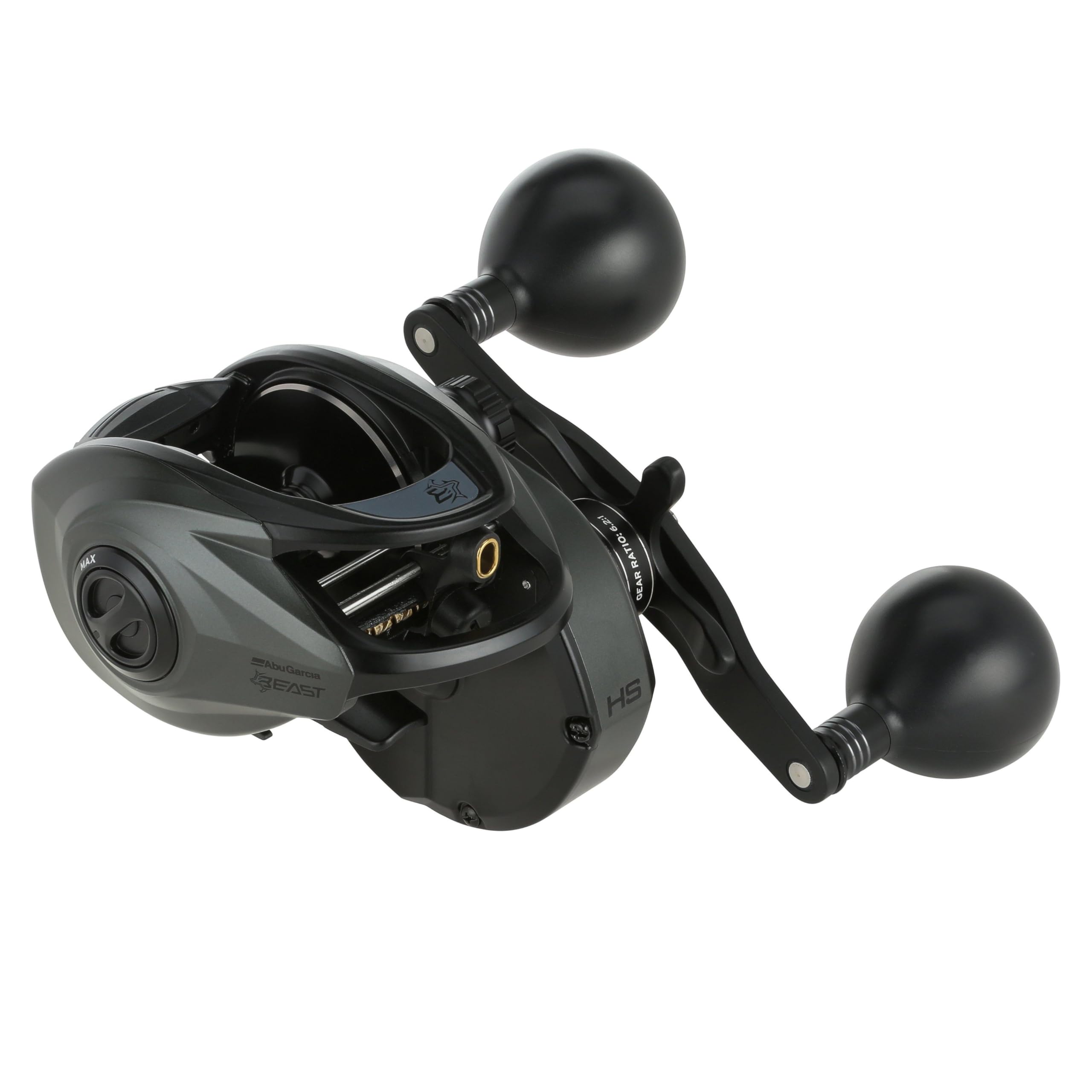 Abu Garcia Beast Low Profile Baitcasting Reel | Freshwater & Saltwater Predator Casting Fishing Reel | Power Stack Carbon Drag | Aluminium Body | 6.2:1 Gear Ratio | 4000 | Left Hand
