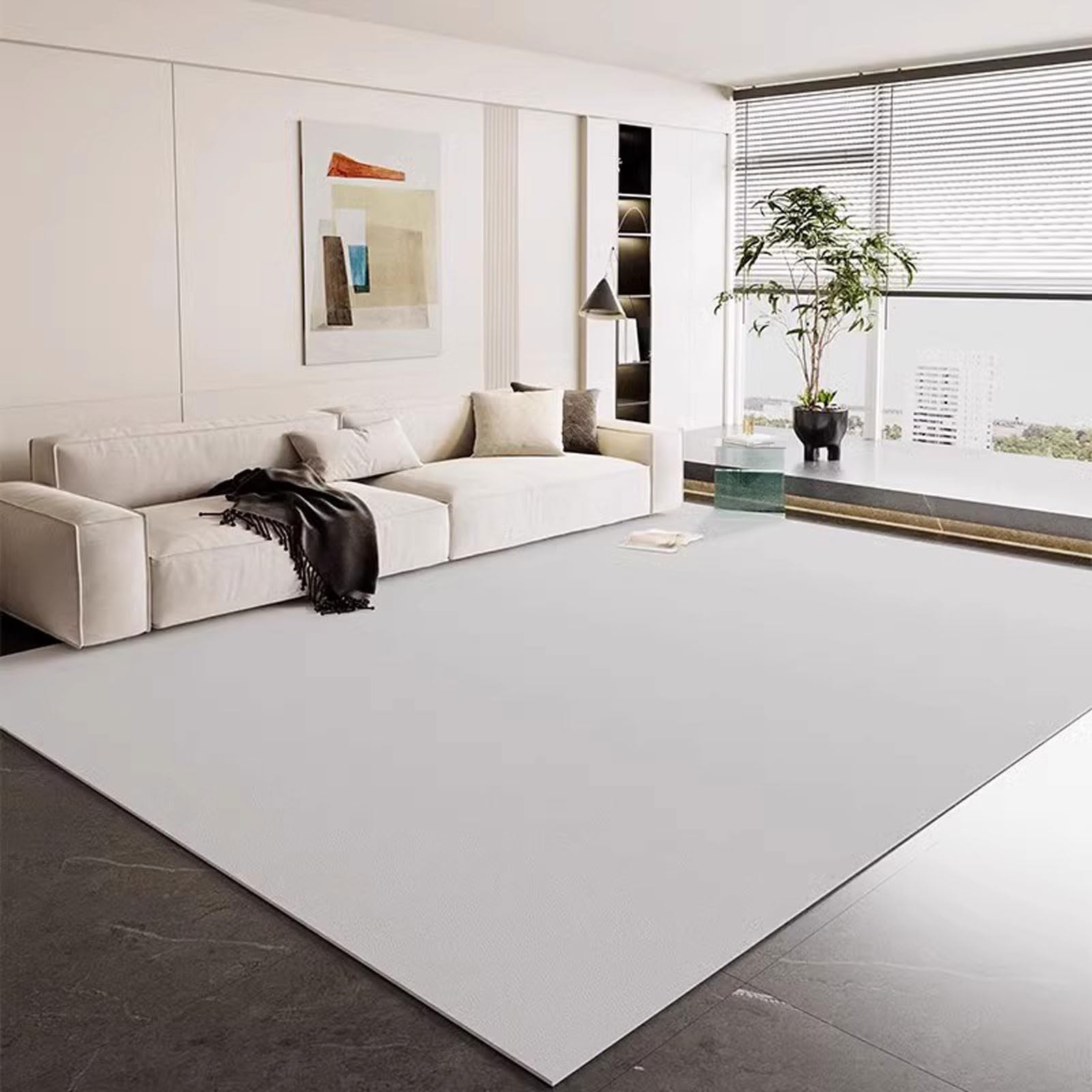 Tapis moderne en PVC antidérapant et résistant aux taches