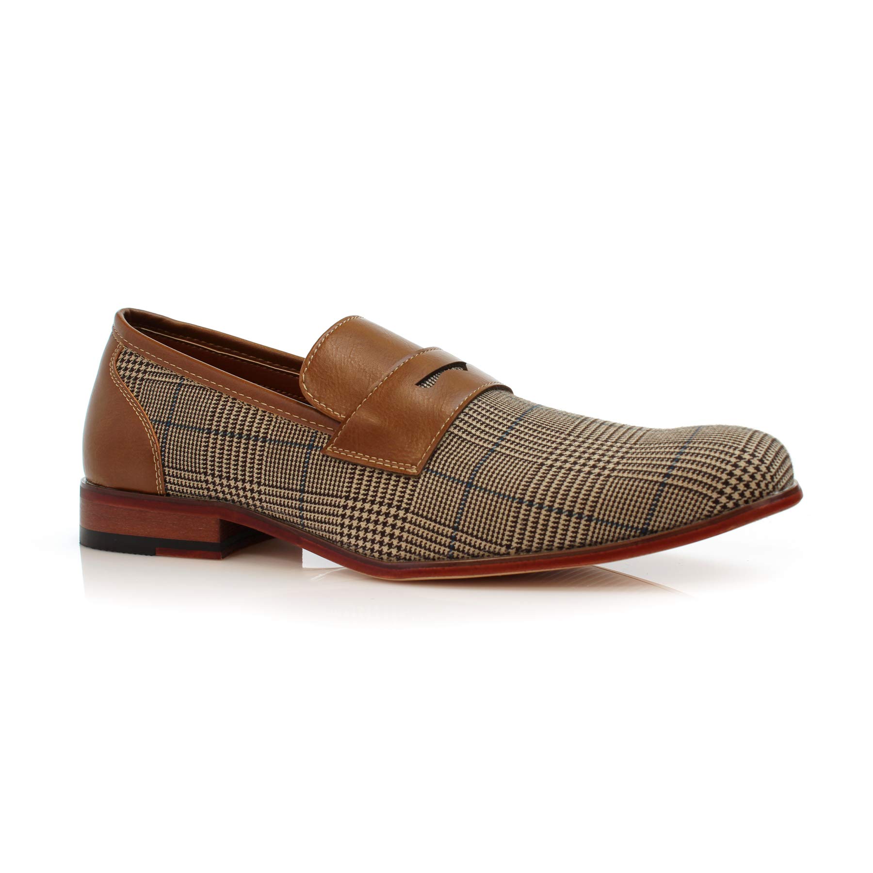 Ferro Aldo Men's Classic Penny Loafers & Slip-On Dress Shoes | Woven, Floral, and Plaid Styles |