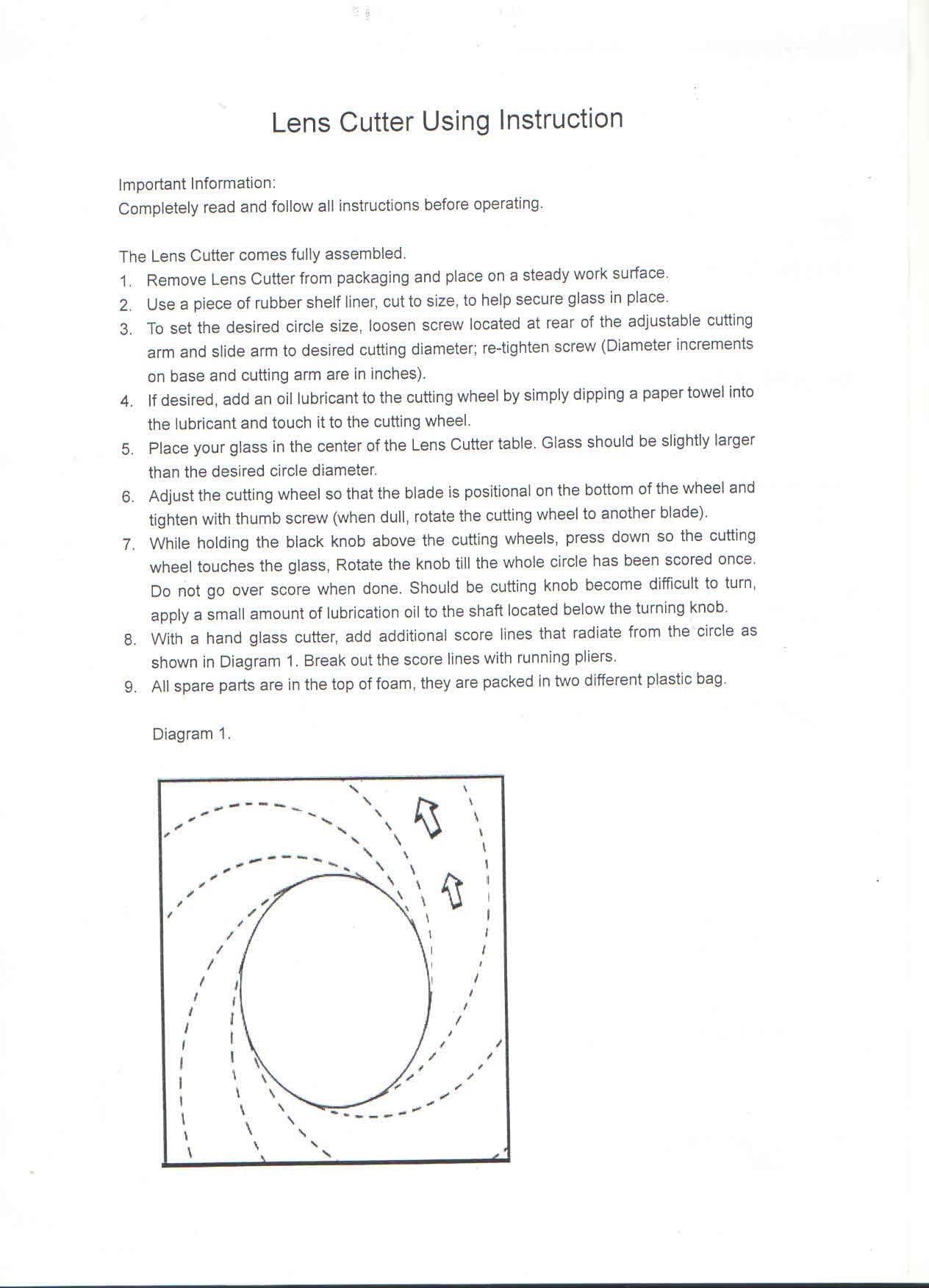 Coupe-verre Manuel Pour Cercles - Coupe Précise De 3/8" à 5" - Idéal Verre Teinté Et Lentilles - 3 Roues Carbure