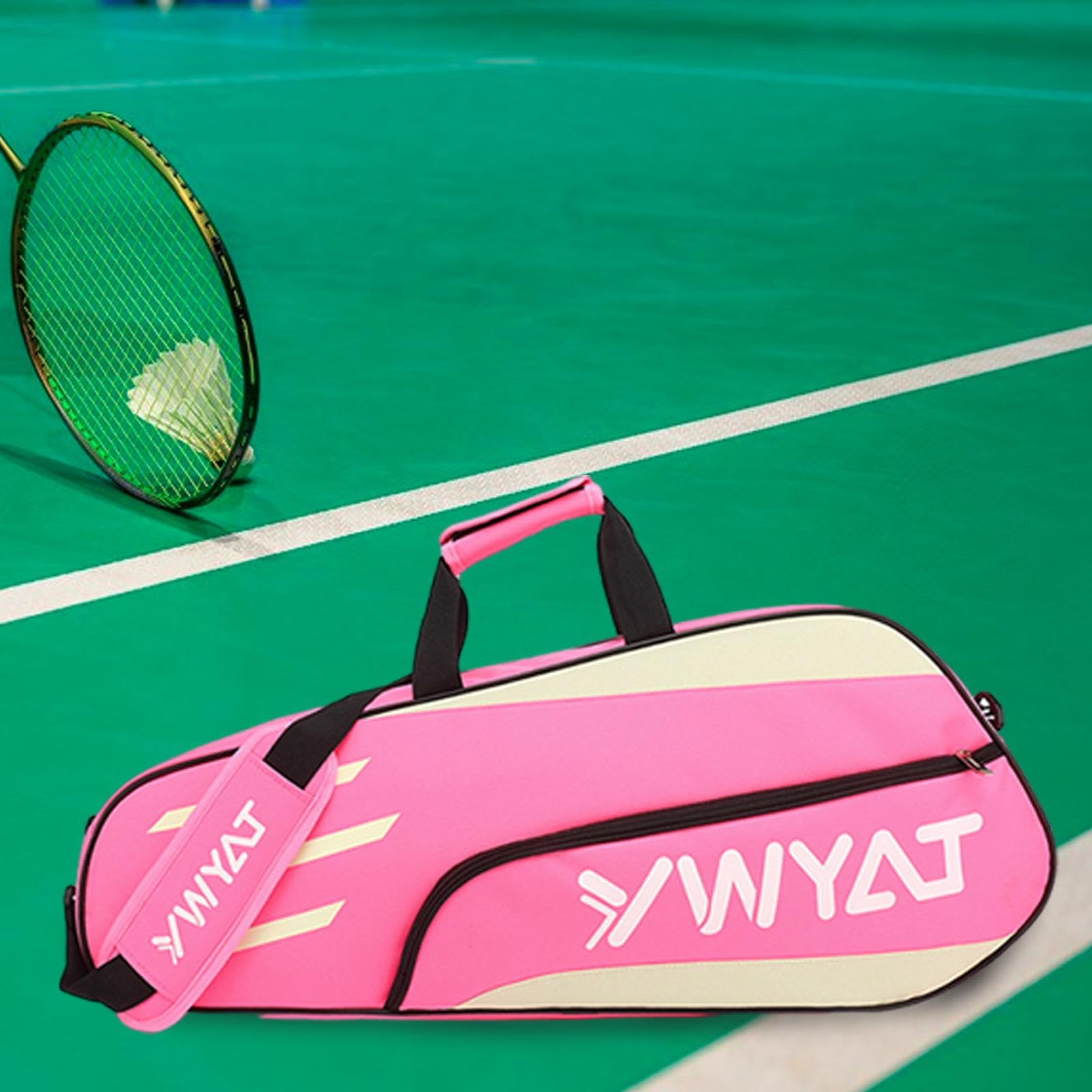 Sac de Raquette de Badminton Sac fourre-Tout de Tennis Sac de Tennis Multifonctionnel étanche Sac de Transport de Raquette pour Raquettes de Badminton